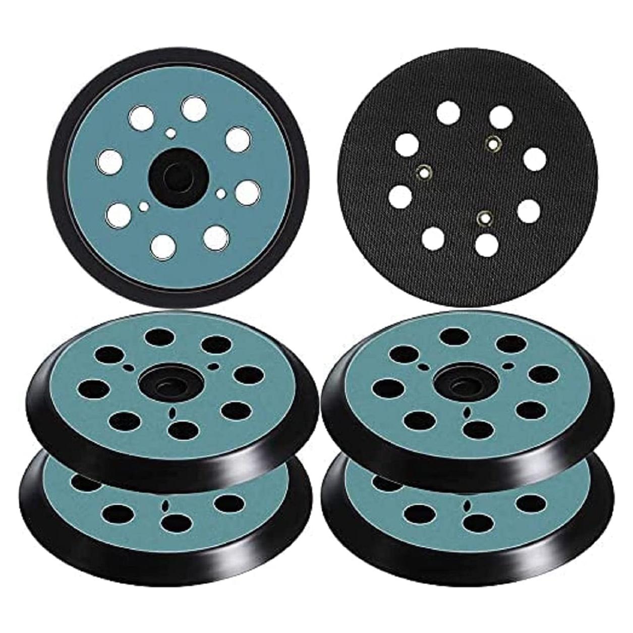 6 Almohadillas de Lijadora 5" Vankcp 8 Agujeros Compatible Makita