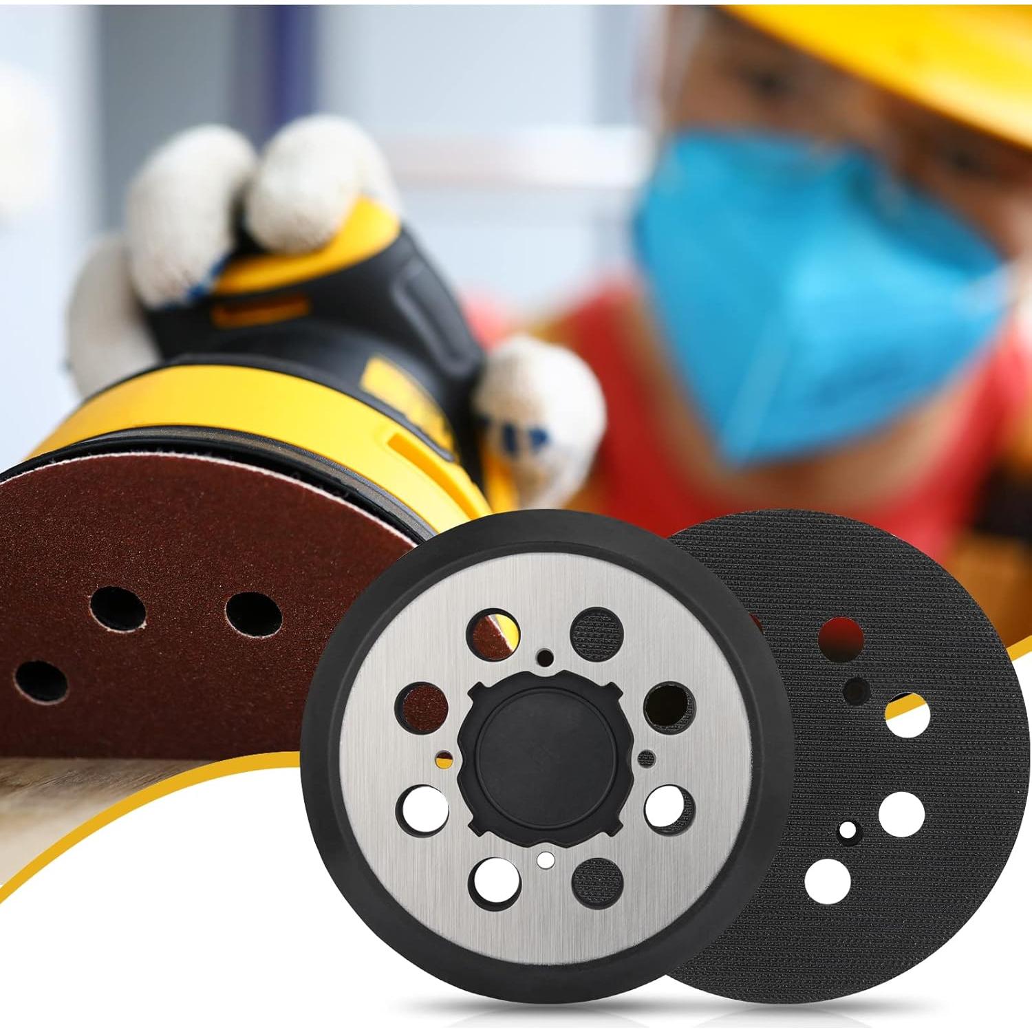 Pad de Lijadora Dewalt 5" Metal 2 Piezas Gancho y Bucle