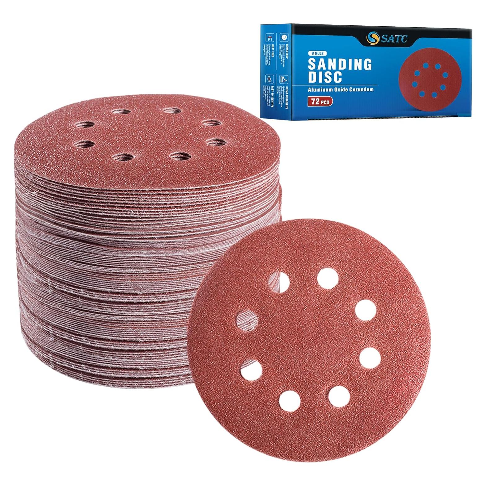 Discos de Lijado 72 PCS S SATC 12,5 cm Granos Variados