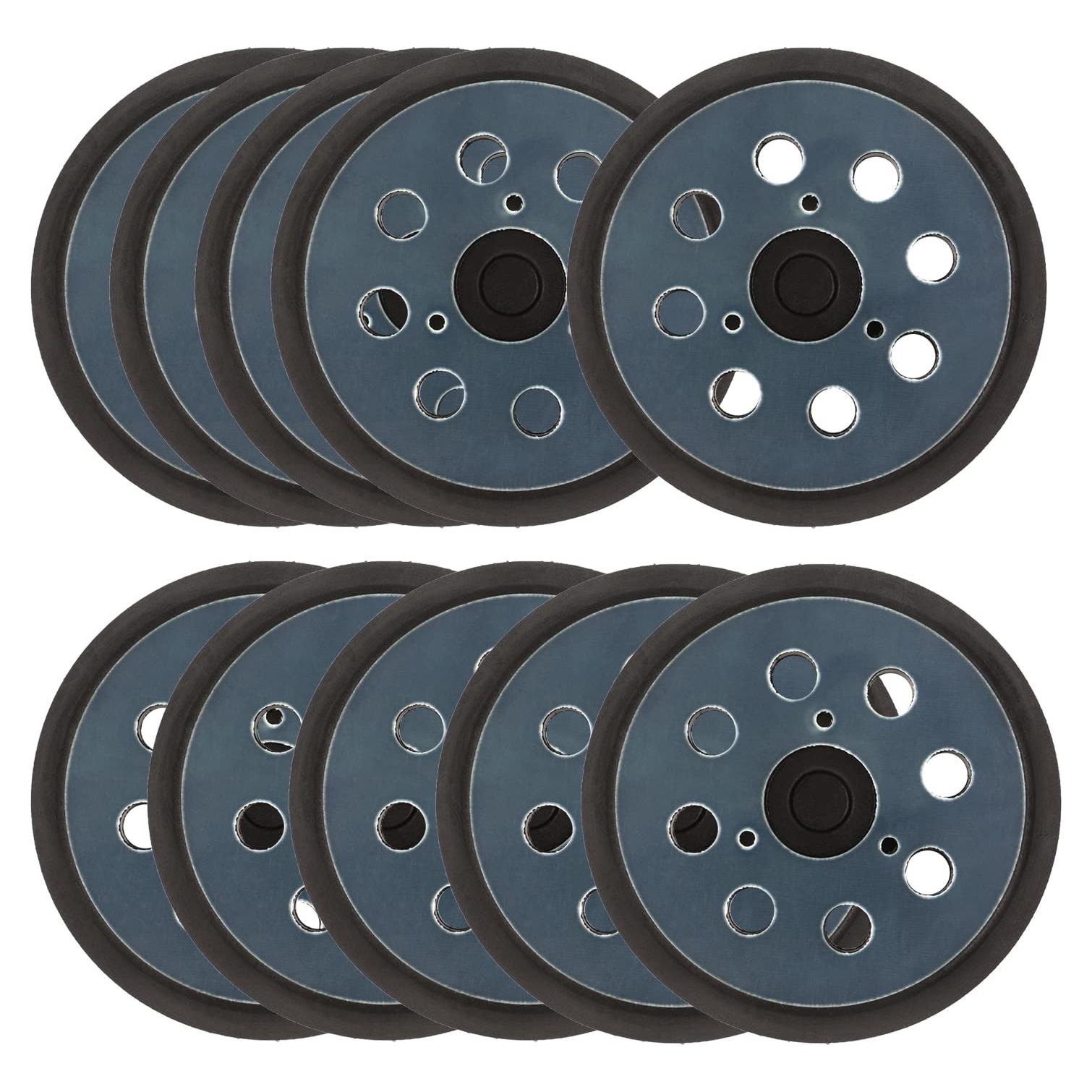 10 Almohadillas de Lijado 12.7cm 8 Agujeros AxPower