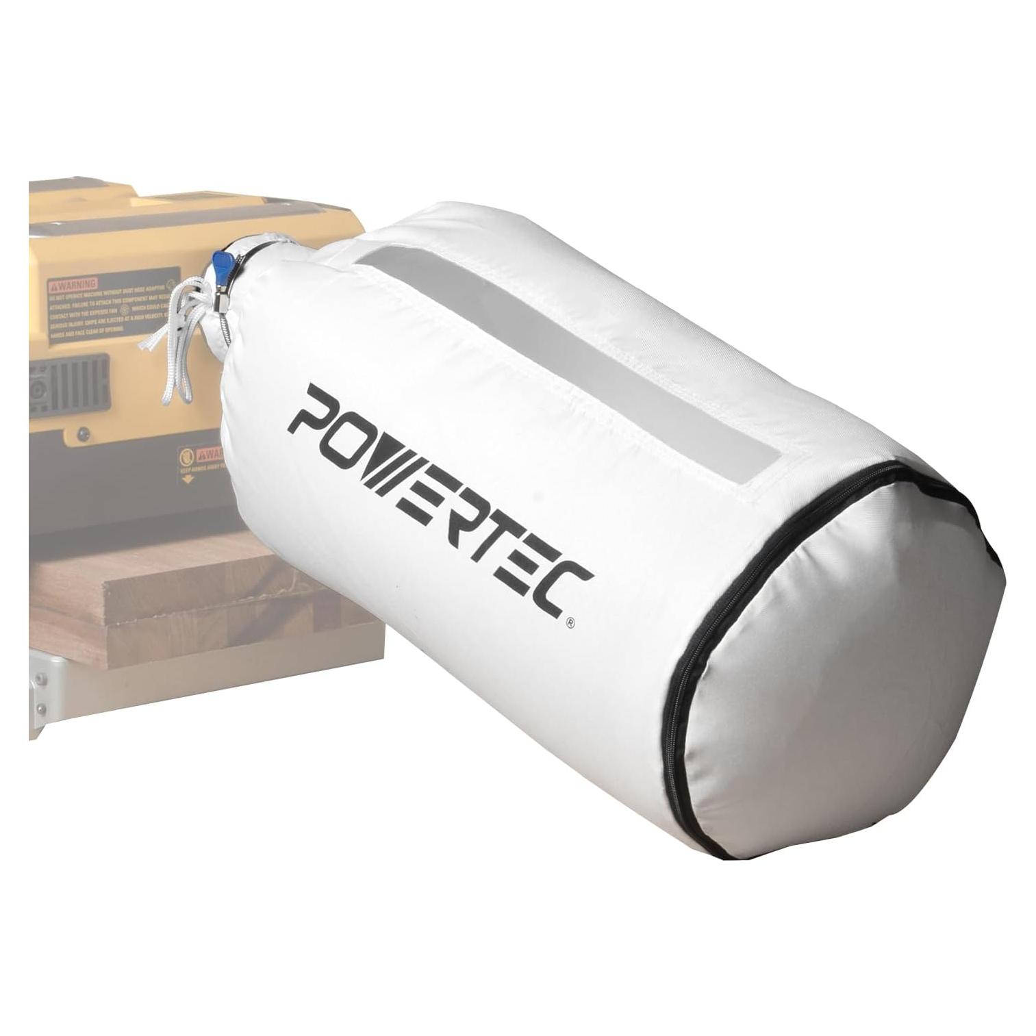 Bolsa de polvo POWERTEC 30 micrones con abrazadera 4"