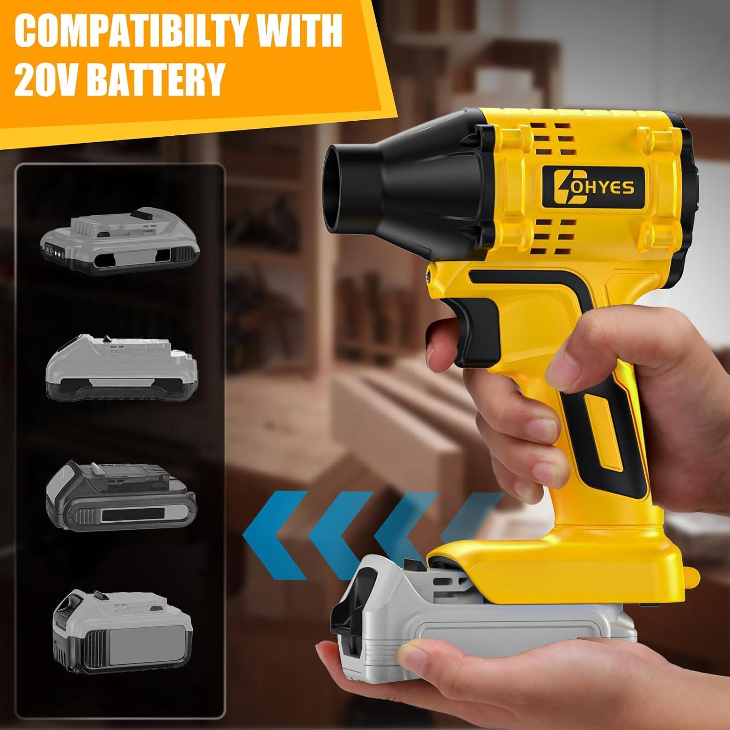 Soplador de Aire Ohyes 20V Sin Escobillas 440 MPH Ligero