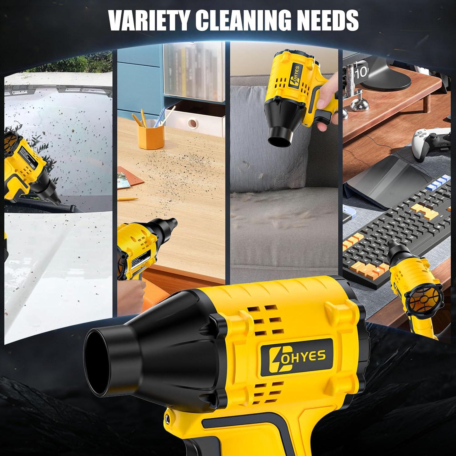 Soplador de Aire Ohyes 20V Sin Escobillas 440 MPH Ligero