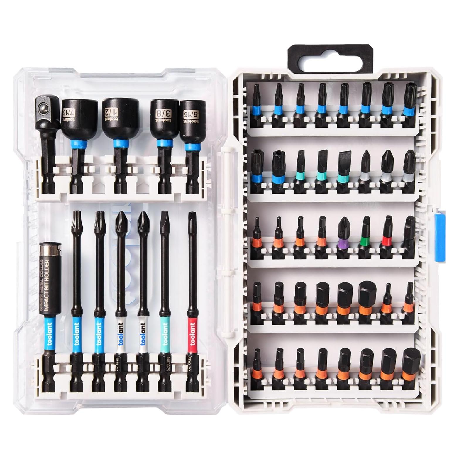 Juego de Puntas para Atornillador Toolant 52 Piezas Acero S2