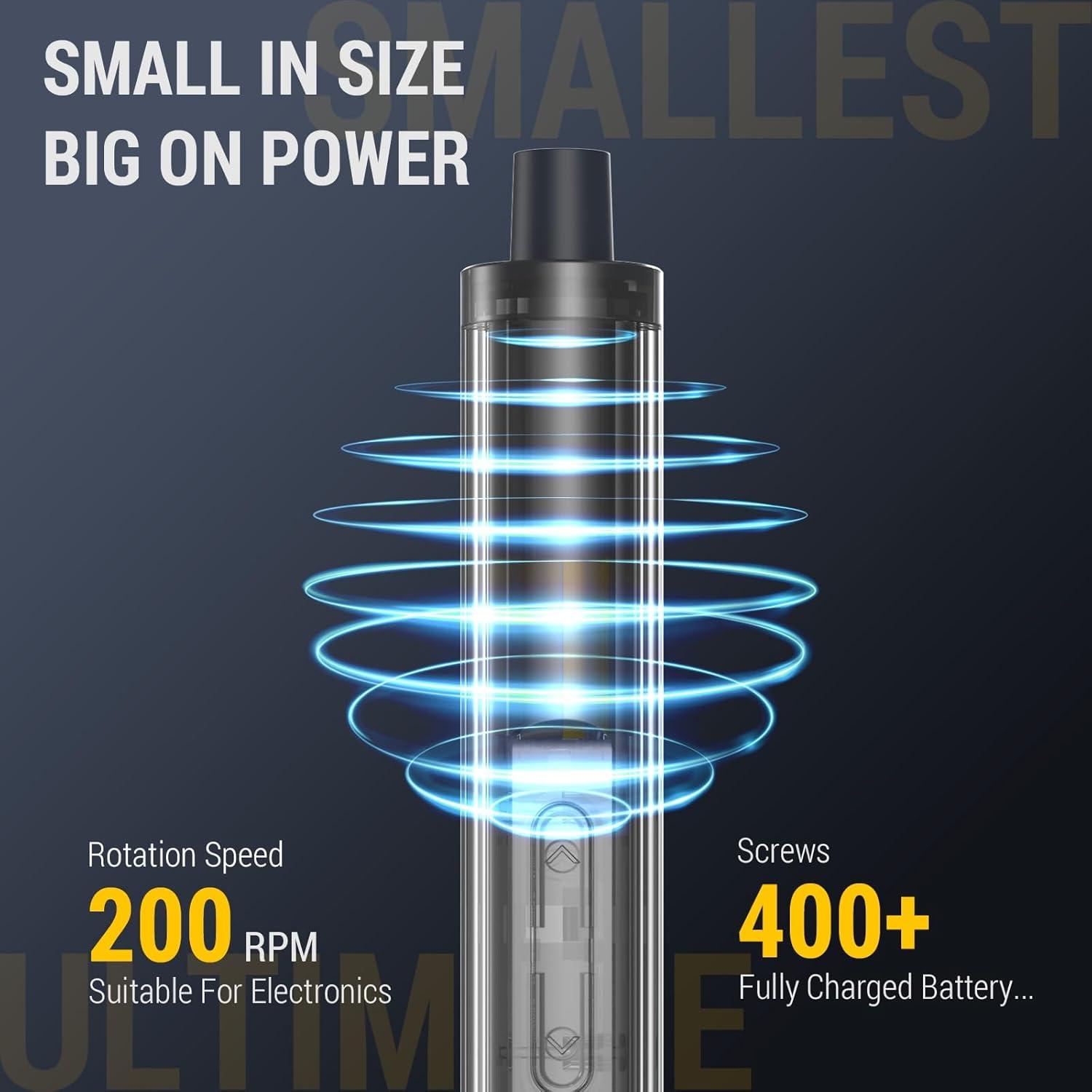 Destornillador Eléctrico PHALANX Mini 3.7V 60 Piezas