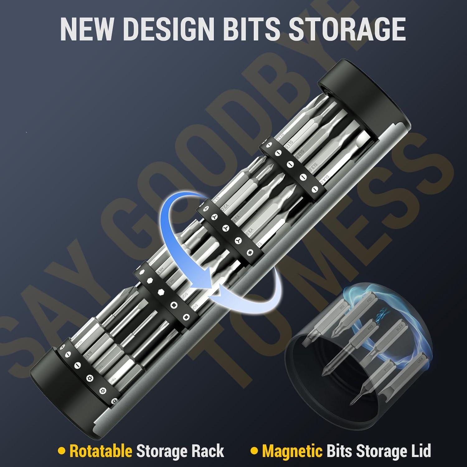 Destornillador Eléctrico PHALANX Mini 3.7V 60 Piezas