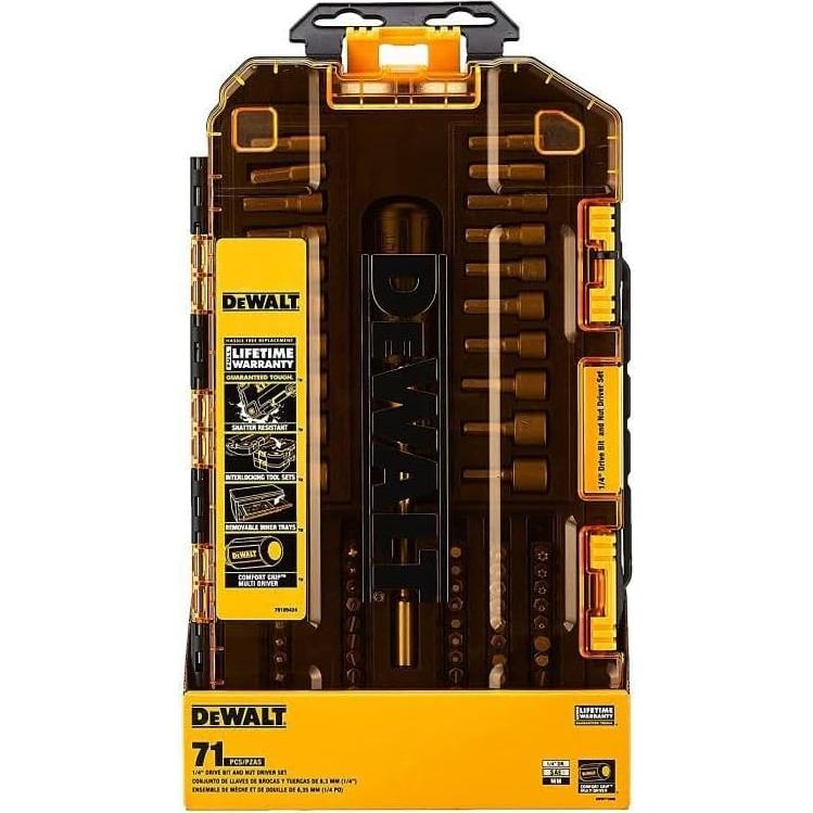 Juego de Puntas de Destornillador DEWALT 71 Piezas DWMT73808