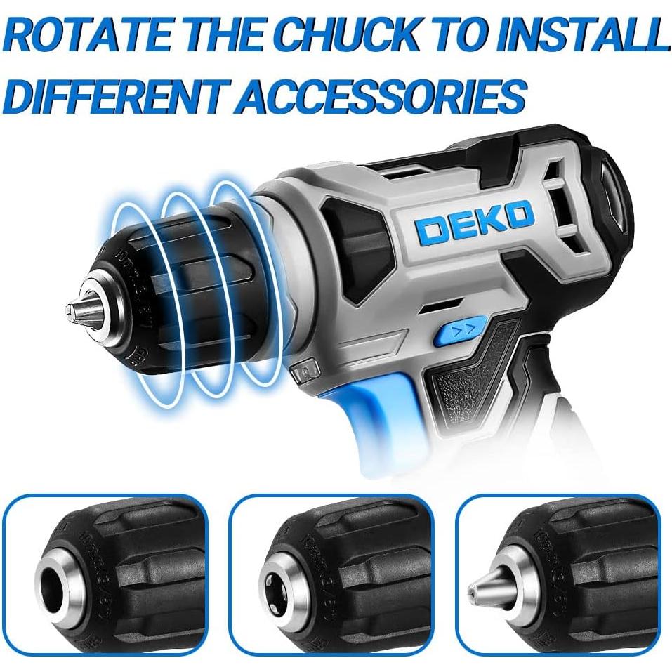 Taladro Inalámbrico DEKOPRO 8V con 42 Accesorios