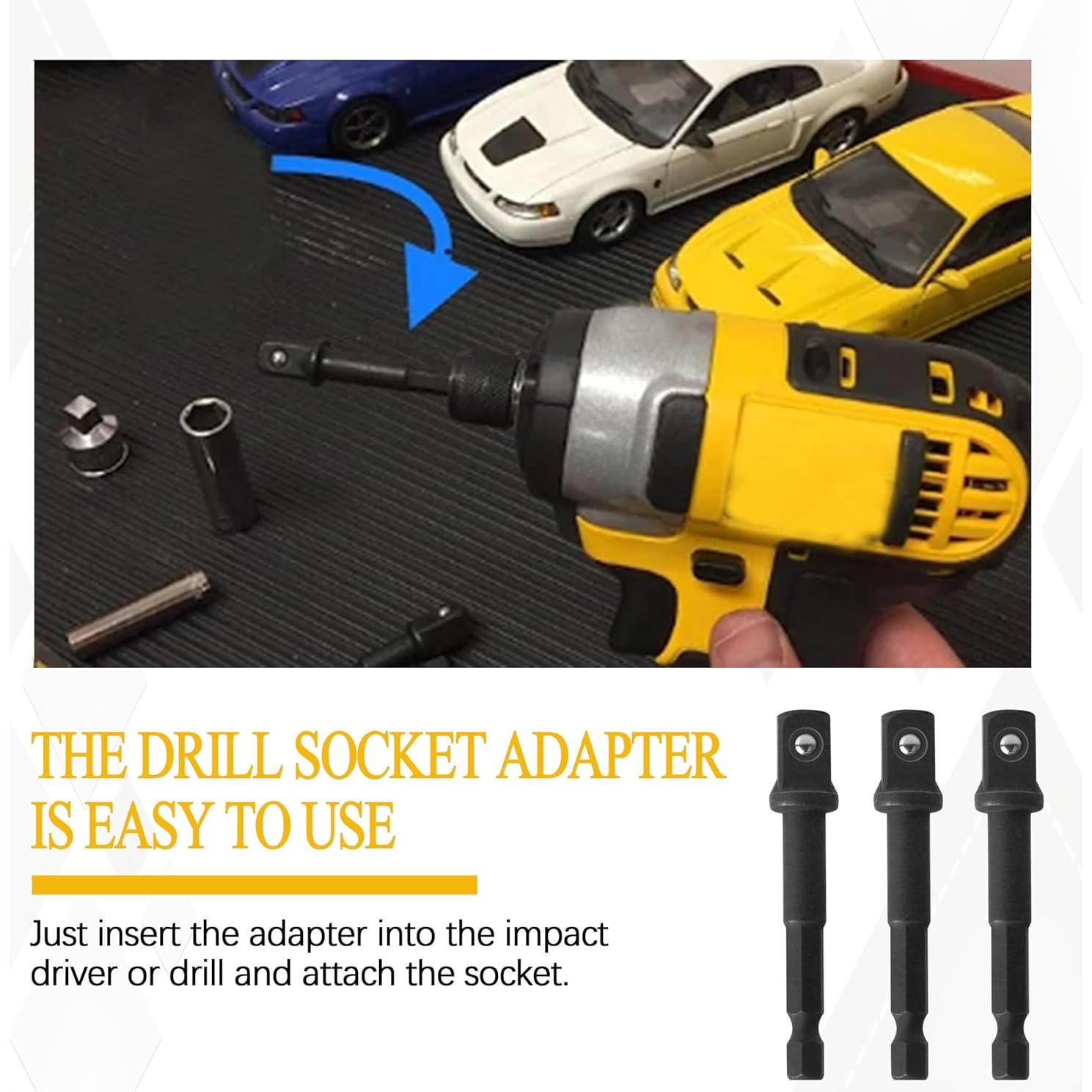 Conjunto de Adaptadores de Enchufe DeWalt DW2542IR - 6 Piezas