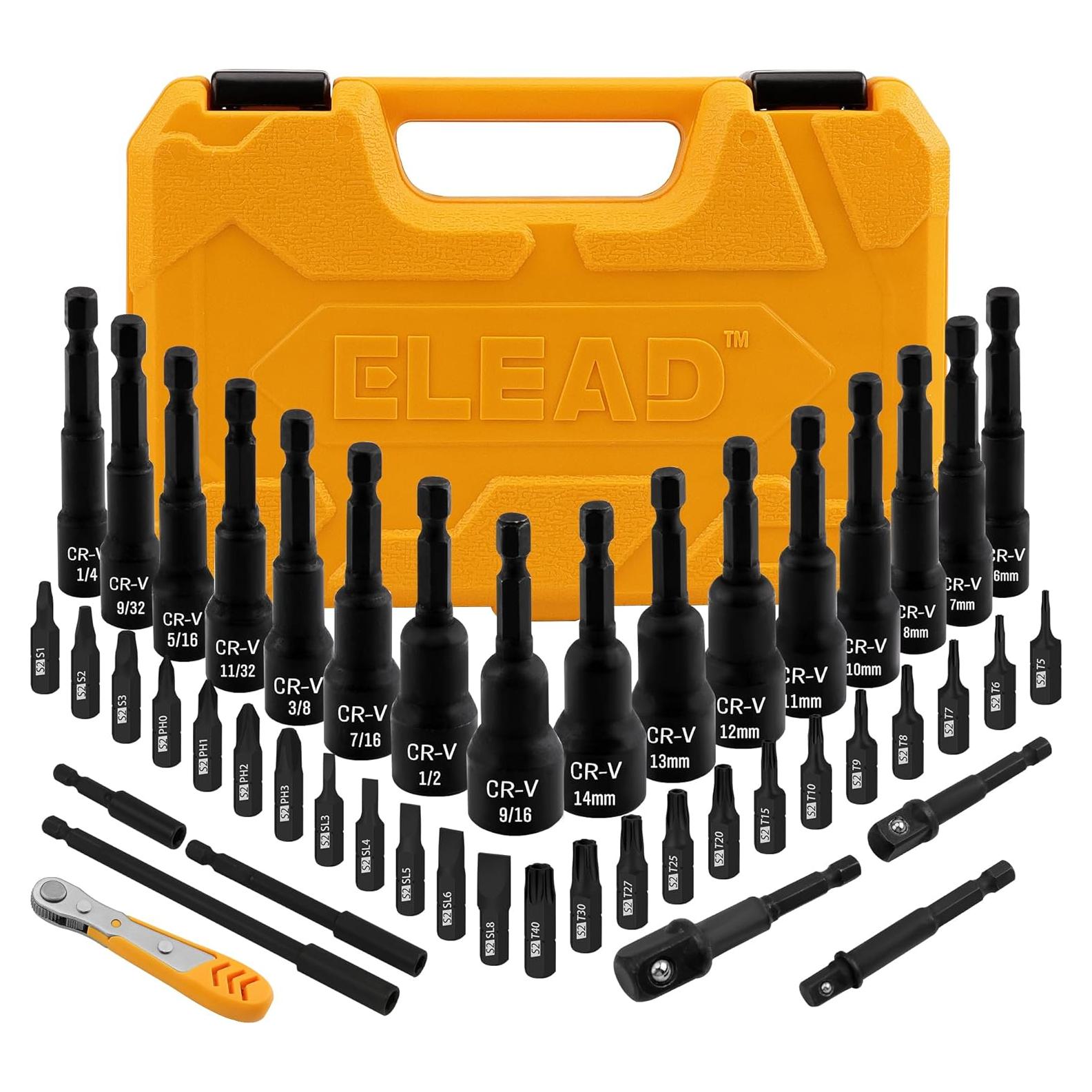 Juego de 47 Piezas Destornillador Magnético ELEAD - Acero CR-V