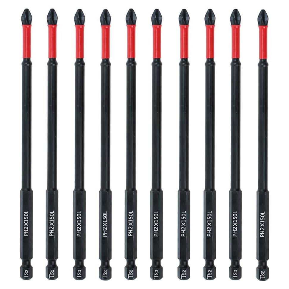 Juego de Puntas de Destornillador AUTOTOOLHOME 10 Piezas PH2