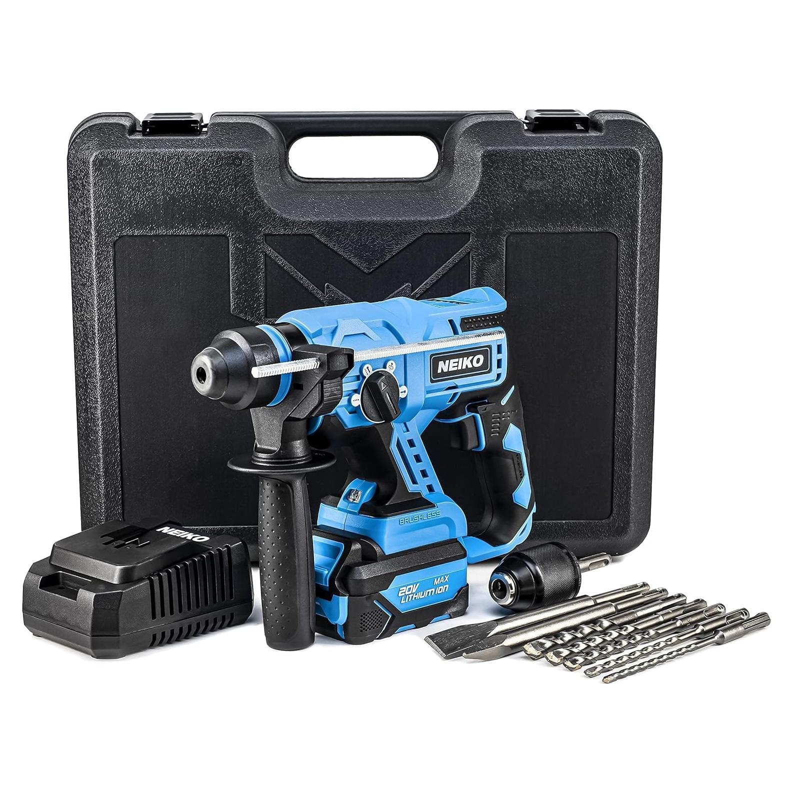 Taladro de Martillo Inalámbrico NEIKO 10882A 20V 6kg