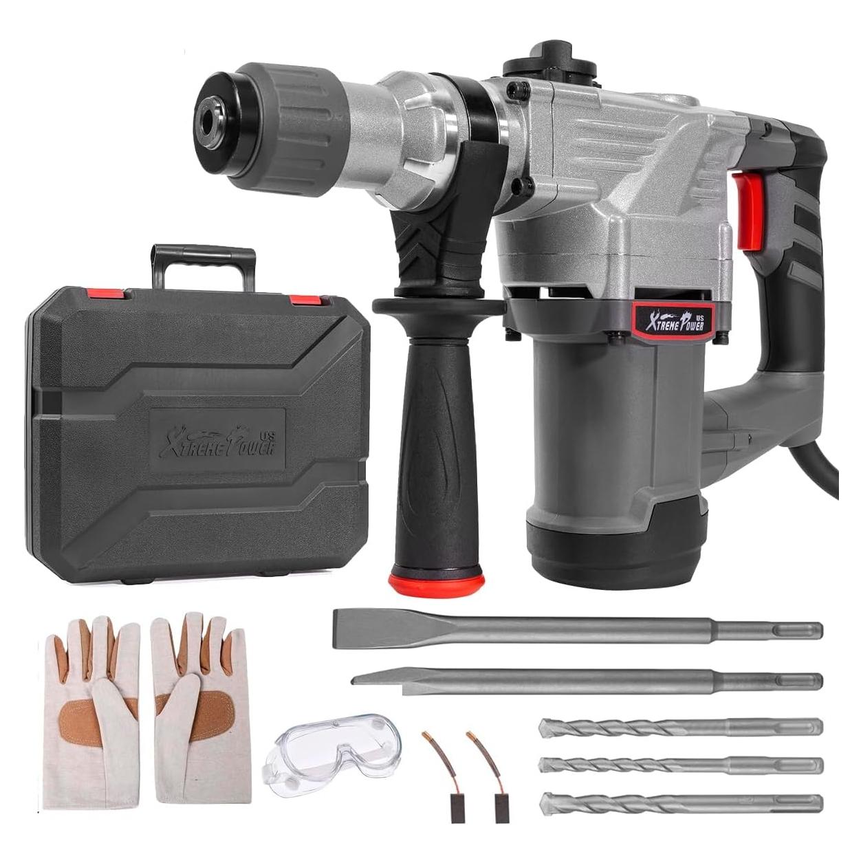 Martillo Demoledor Eléctrico XtremepowerUS 1180W SDS-Plus