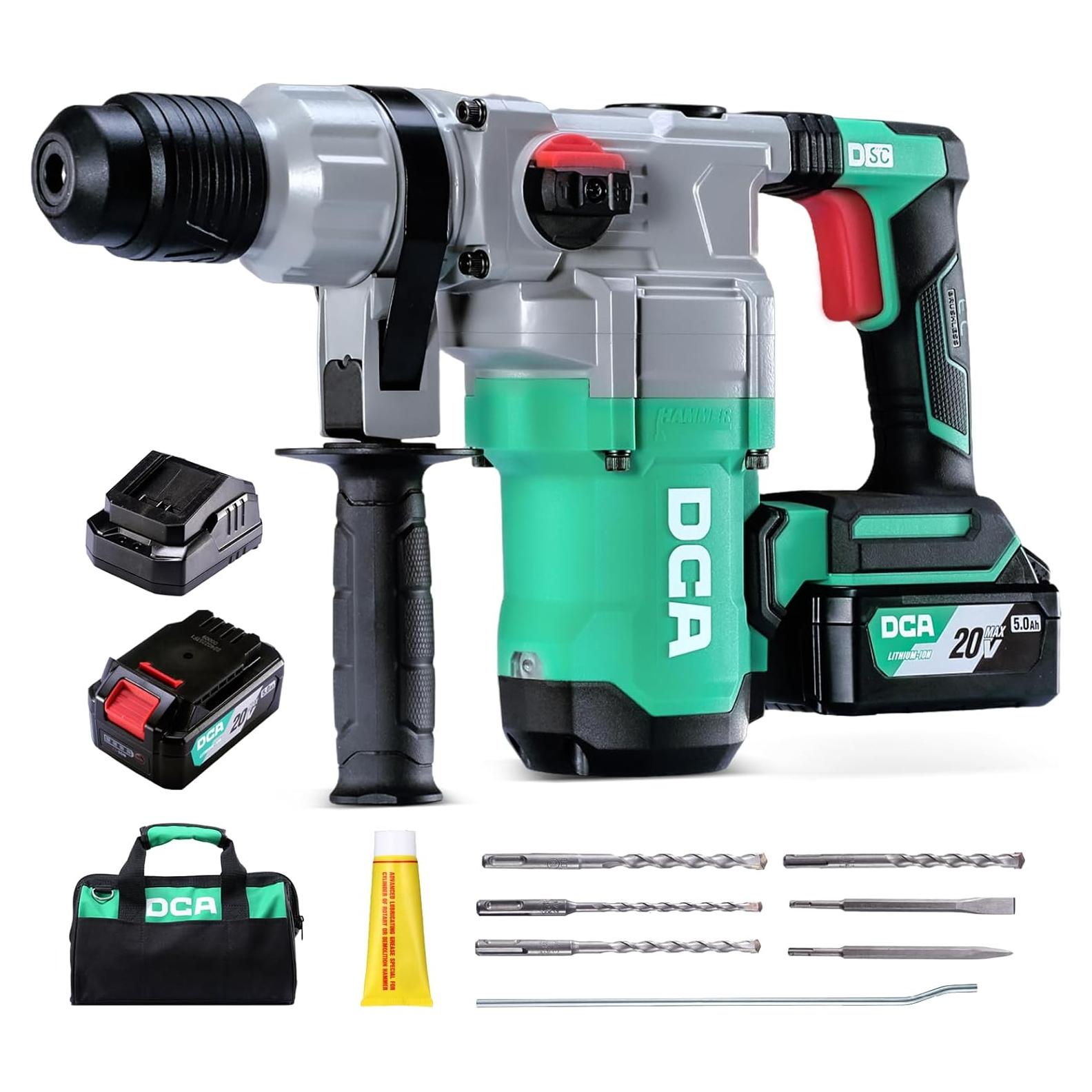 Taladro de Martillo Rotativo DCA 20V 900W 4.5J Sin Cable