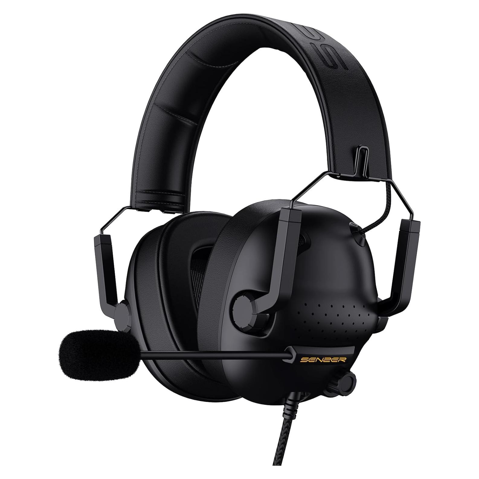 Auriculares Gaming SENZER SG500 con Sonido Surround - Negro