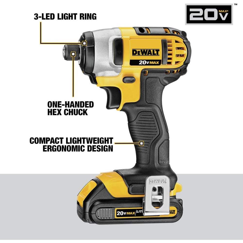 Kit de Herramientas Inalámbricas DEWALT 20V MAX 7 Piezas