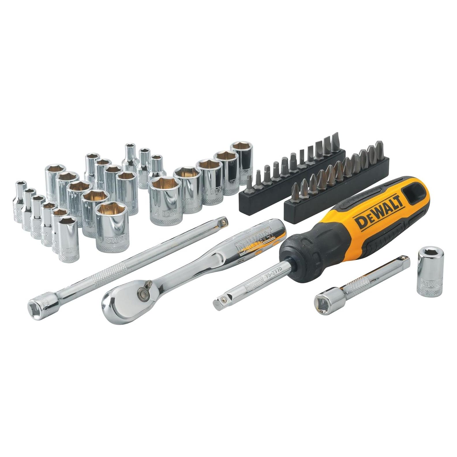 Juego de Herramientas Mecánicas DEWALT 50 Piezas 1/4" Drive