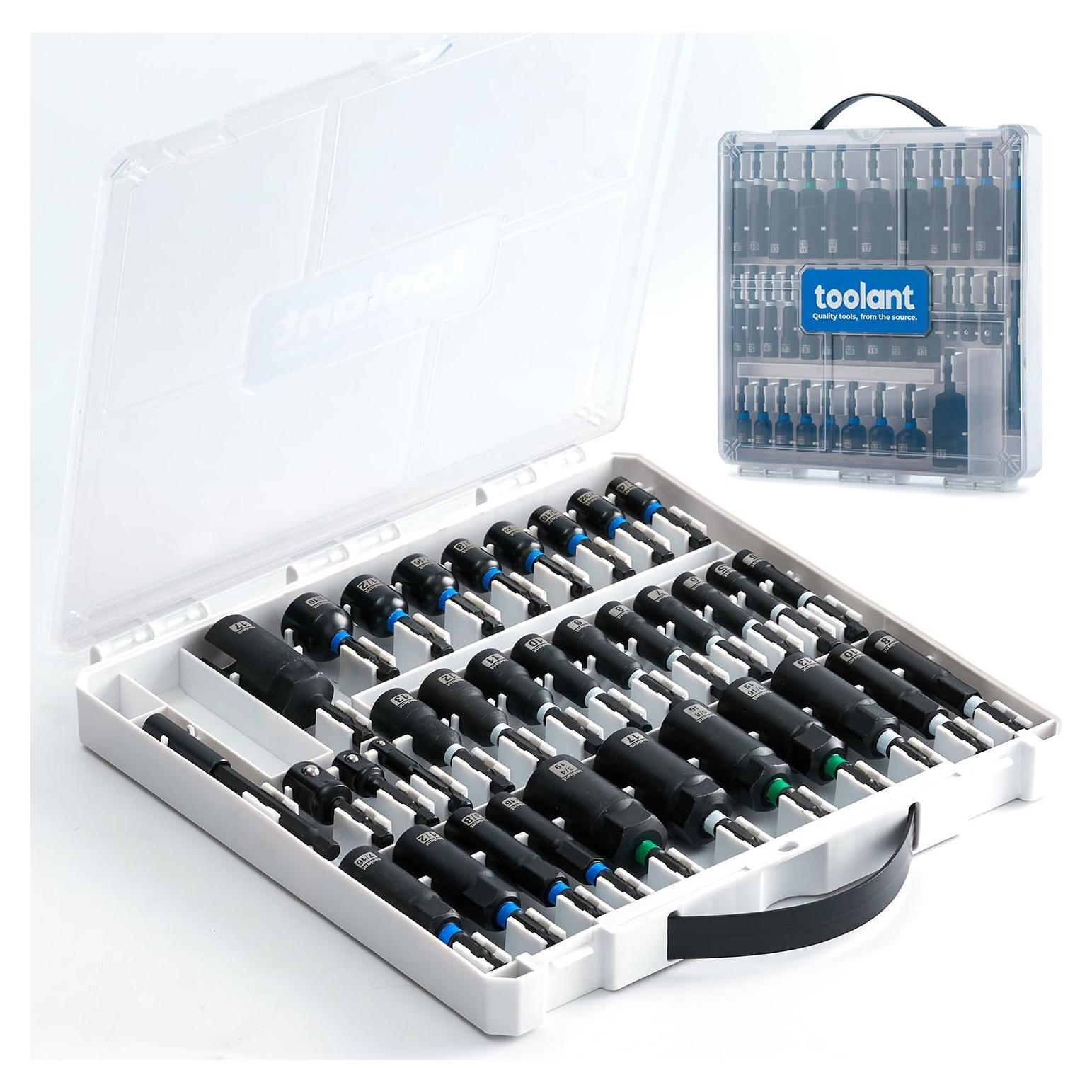 Set de Controladores de Tuercas Toolant 34 Piezas Acero