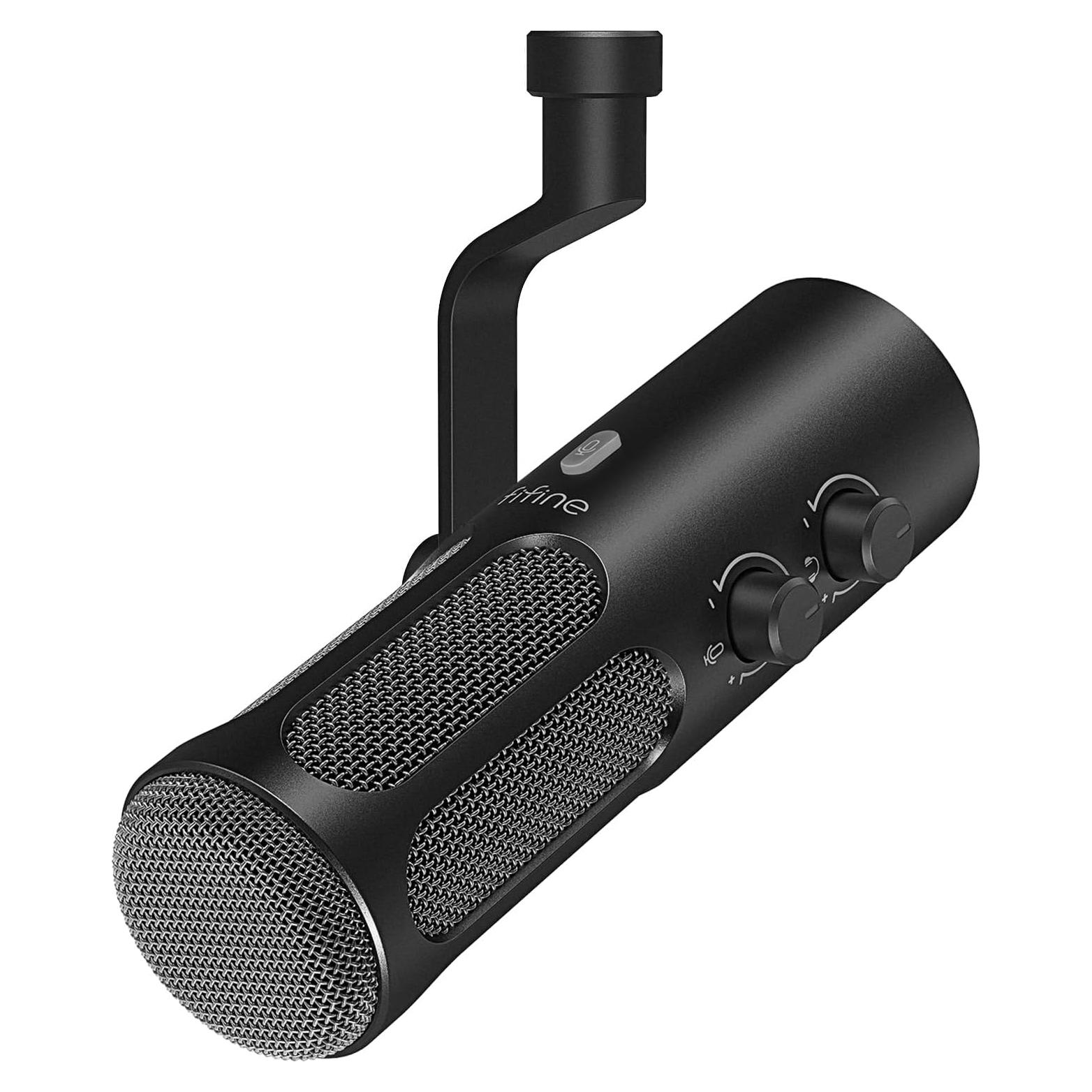 Micrófono Dinámico XLR/USB FIFINE TANK3 para Podcasting