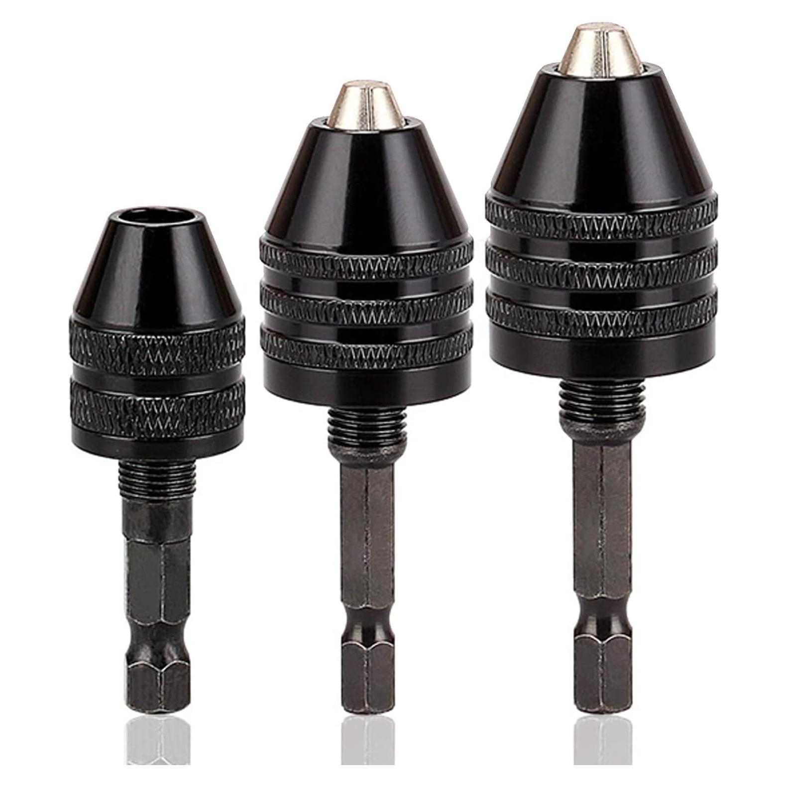 Adaptador Chuck Sin Llave Resze 3 Piezas 0.3-8mm