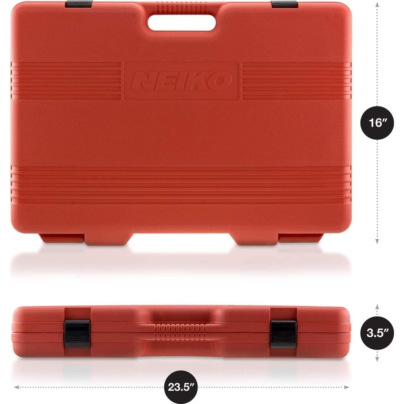 Juego de Enchufes de Impacto NEIKO 65 Piezas SAE y Métrico