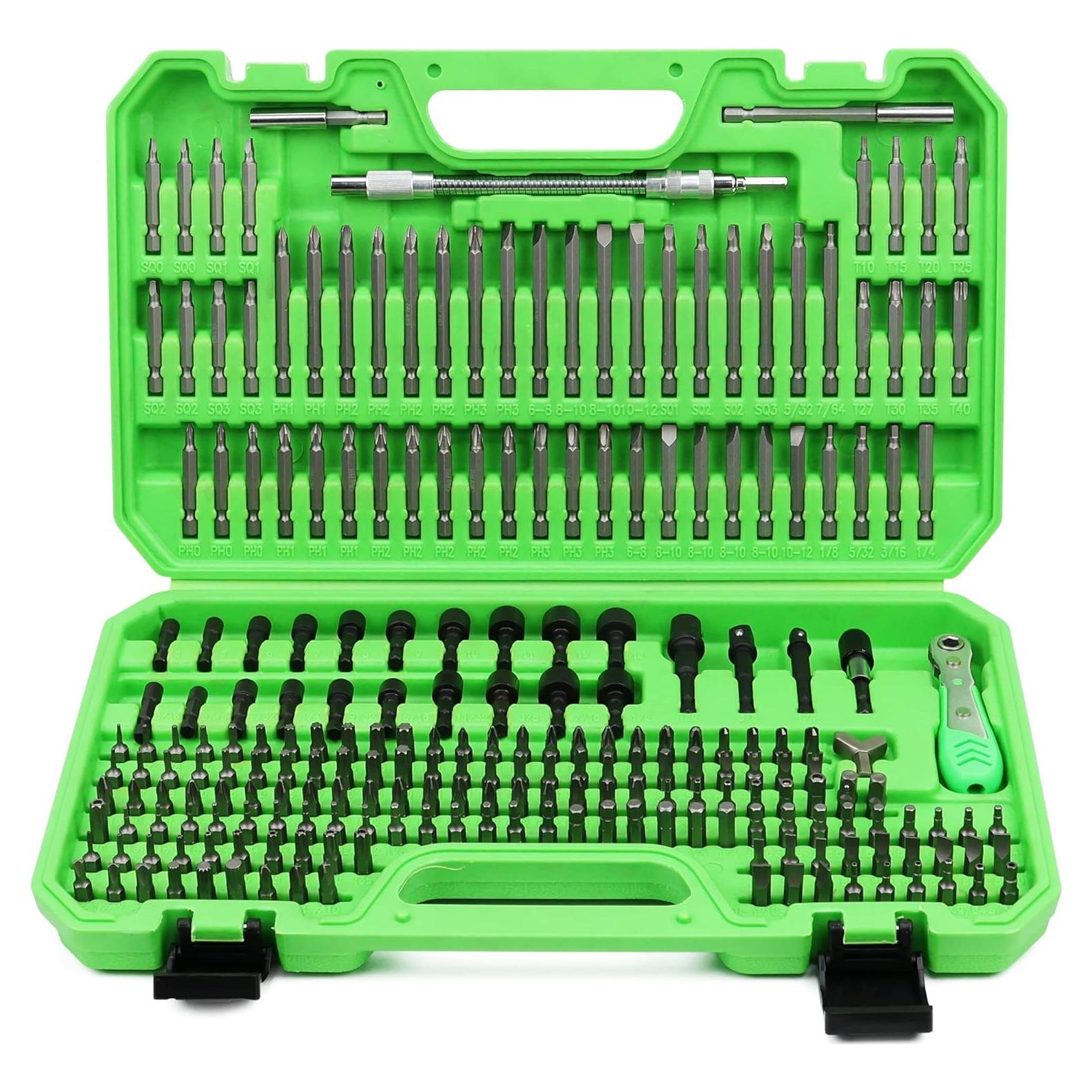 Juego de Puntas de Destornillador SWANLAKE 232PCS Acero CR-V