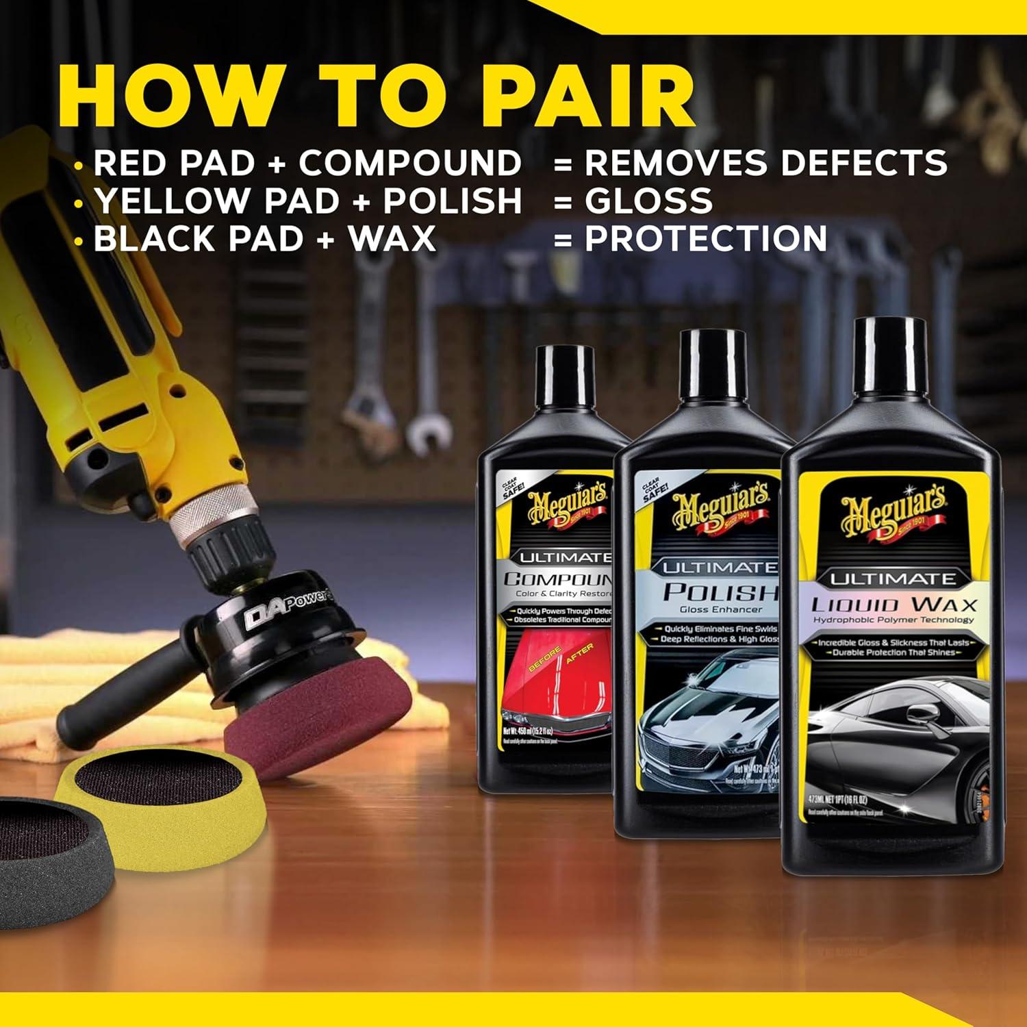 Herramienta Meguiar's G3500 Doble Acción para Detallado