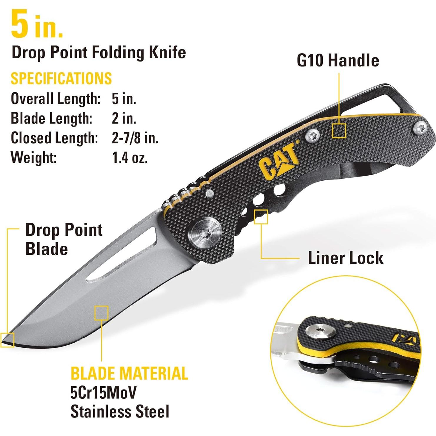 Juego de herramientas 3 piezas CAT 12-en-1 Amarillo