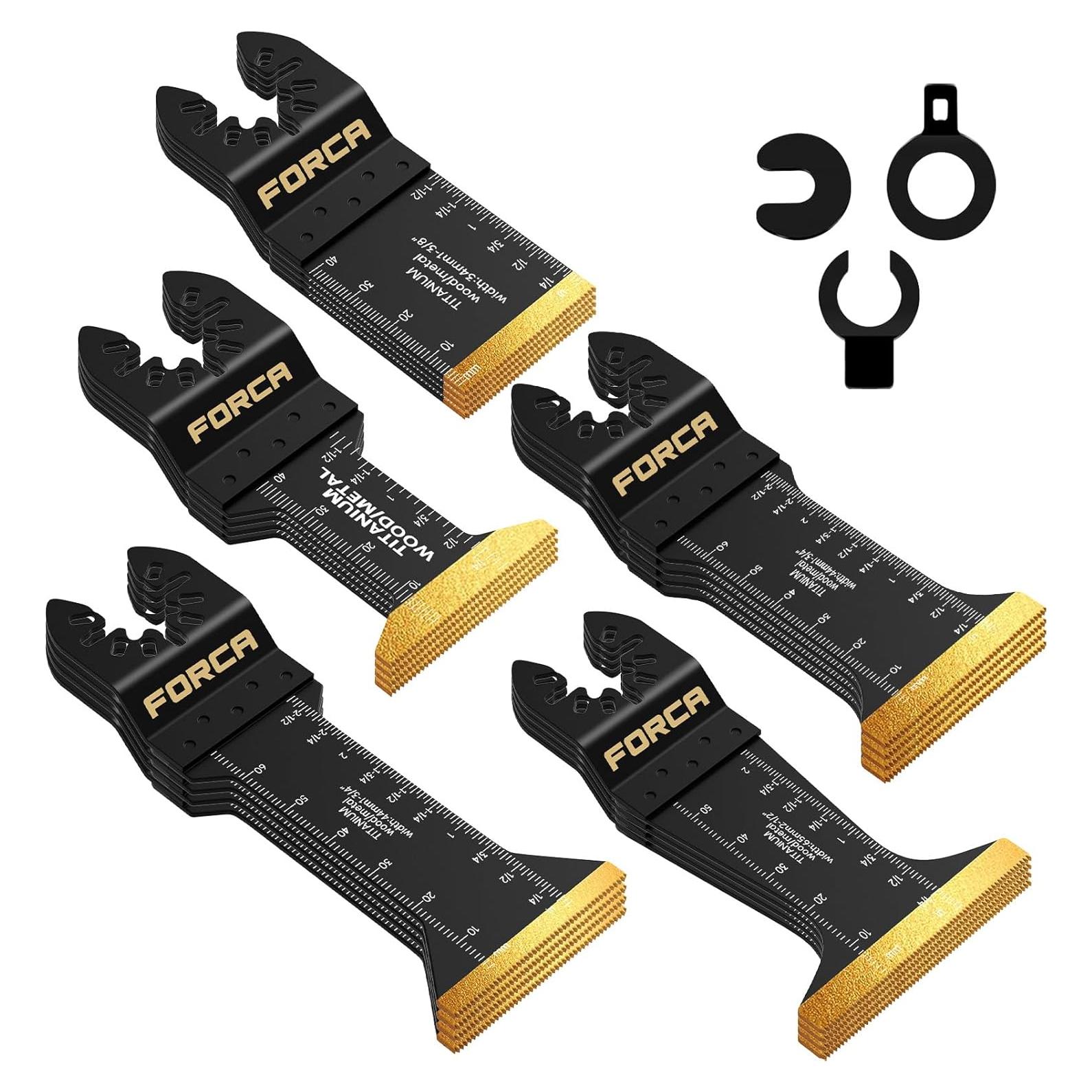 Cuchillas Oscilantes Forca 25pcs Titanio Corte Metal Madera