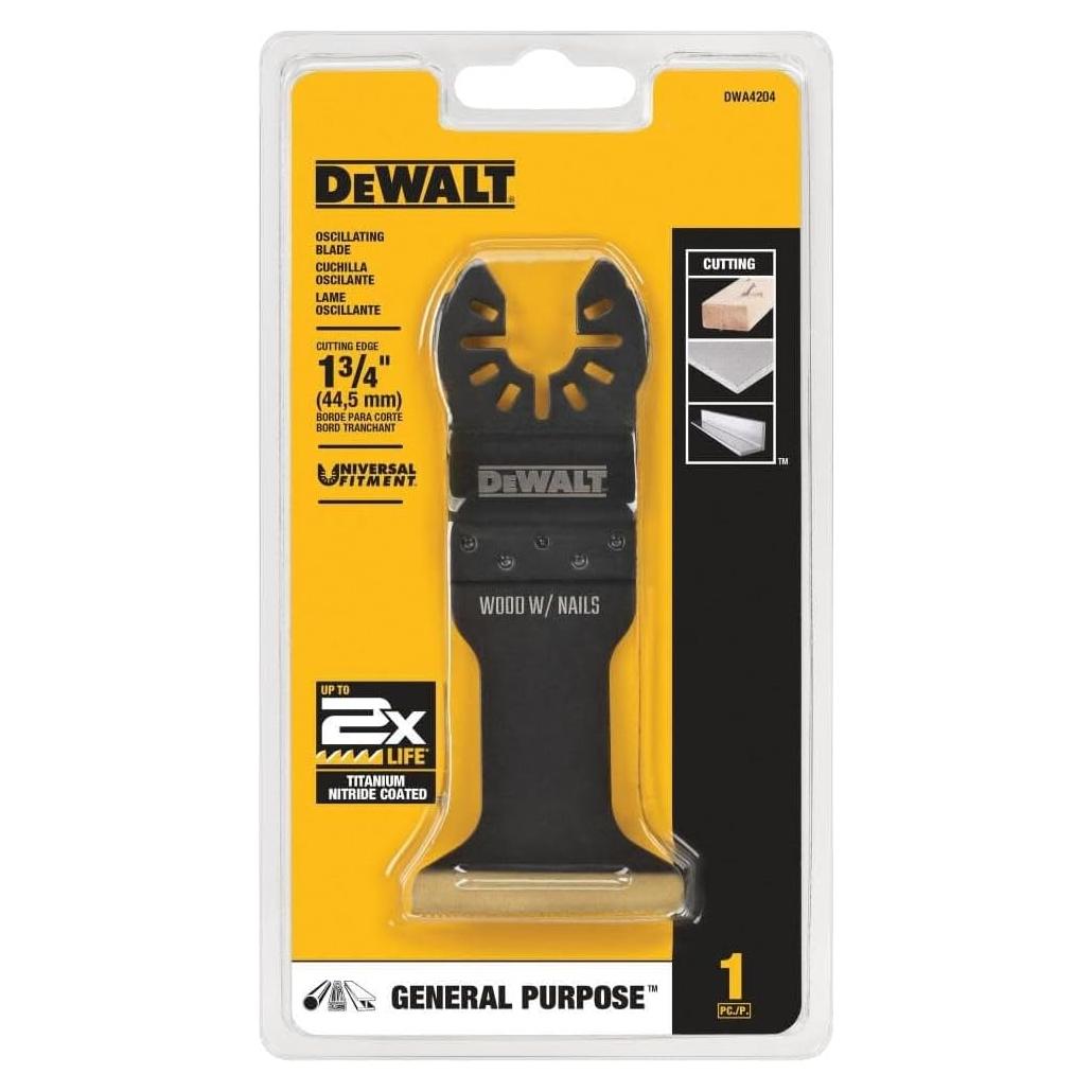 Hoja Oscilante DEWALT DWA4204 para Madera con Clavos 9.66cm