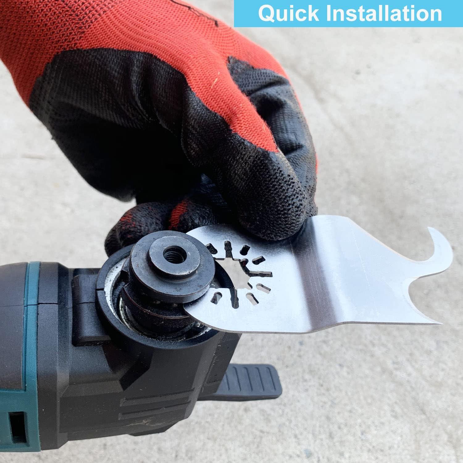 4 Hojas de sierra oscilante HEMUNC para cortar tejas y PVC