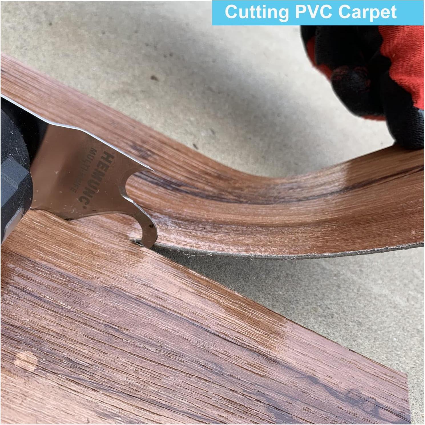 4 Hojas de sierra oscilante HEMUNC para cortar tejas y PVC