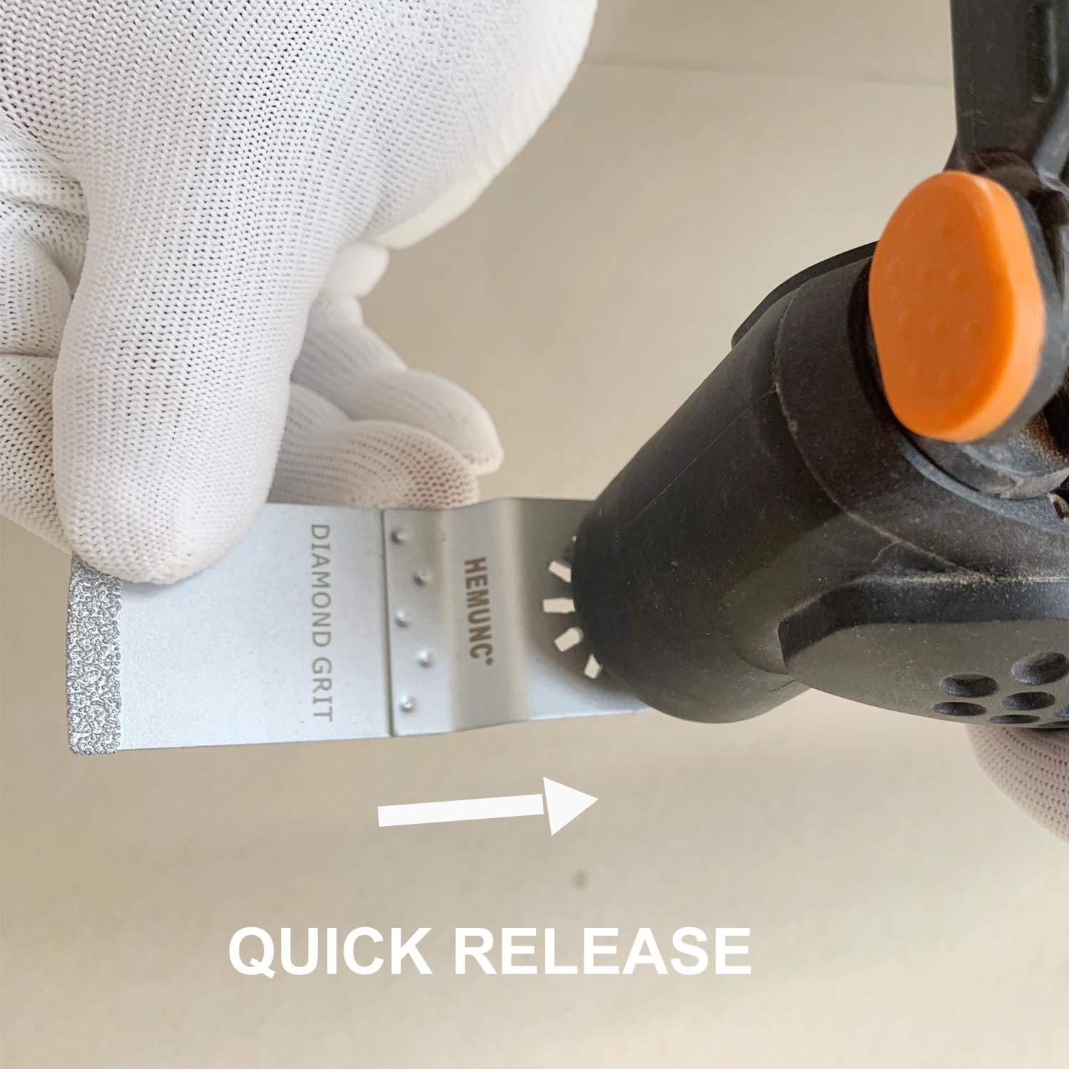 Hojas Oscilantes de Diamante HEMUNC 6 Piezas 3,49 cm