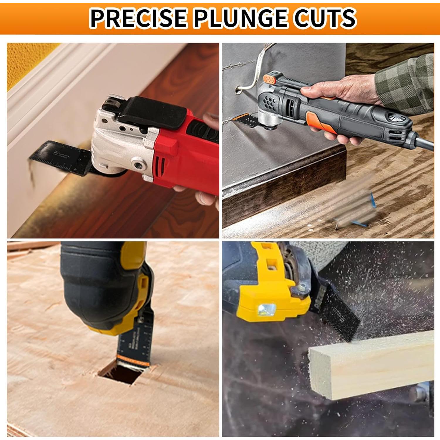 Set 35 Cuchillas Oscilantes AMZWEI para Madera y Metal