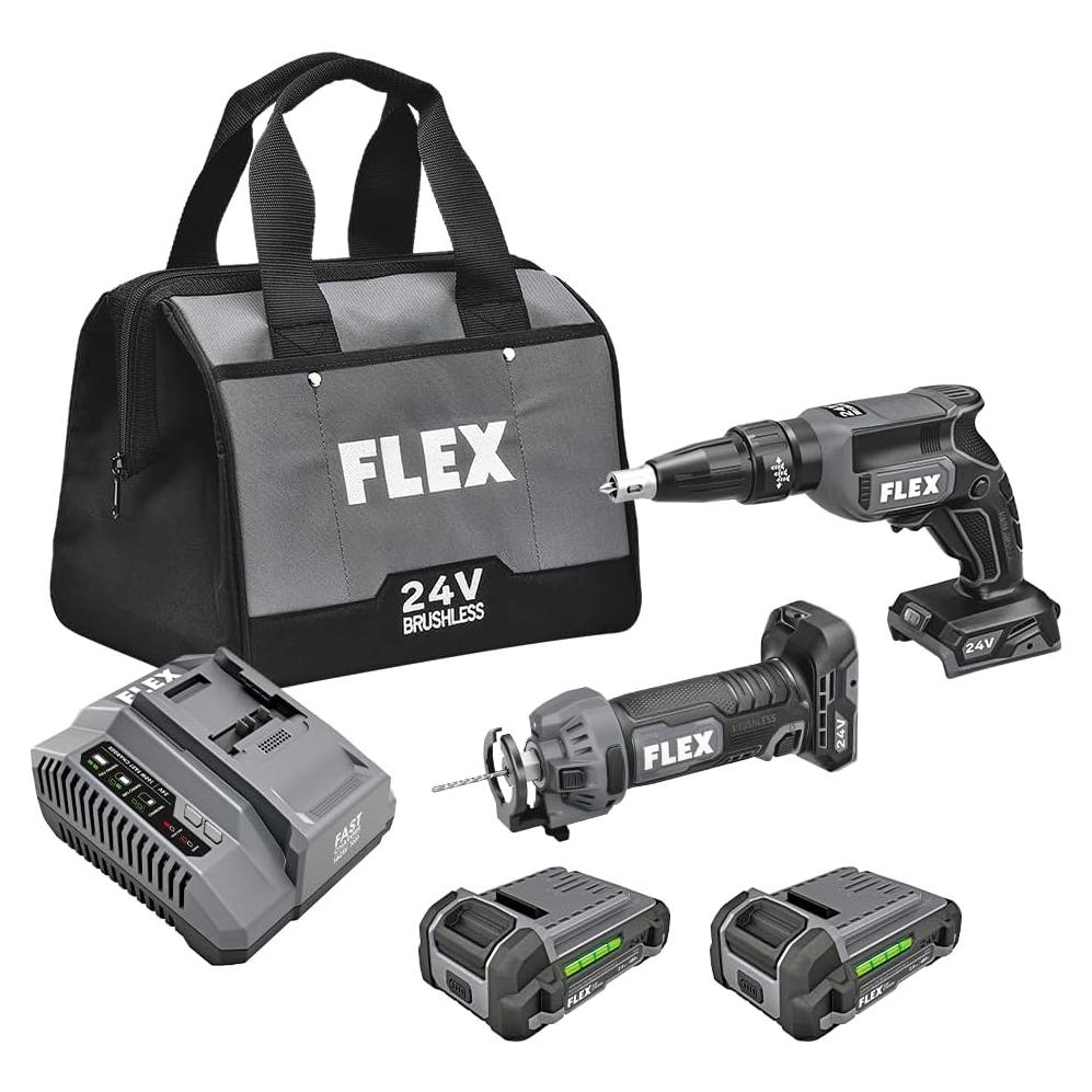 Kit Combo FLEX 24V Atornillador y Herramienta de Corte