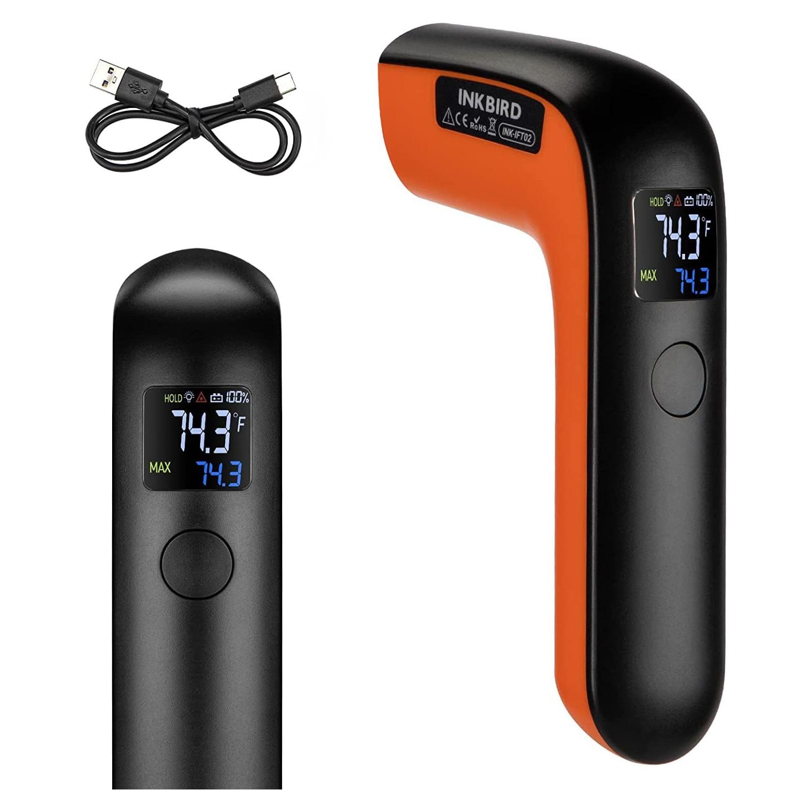 Pistola Termómetro Infrarrojo Inkbird 550°C Recargable