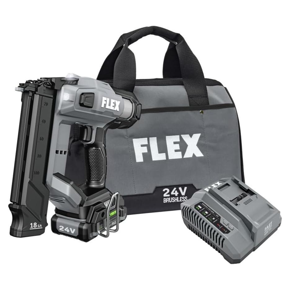 Clavadora Inalámbrica FLEX 24V 18Ga con Batería 2.5Ah