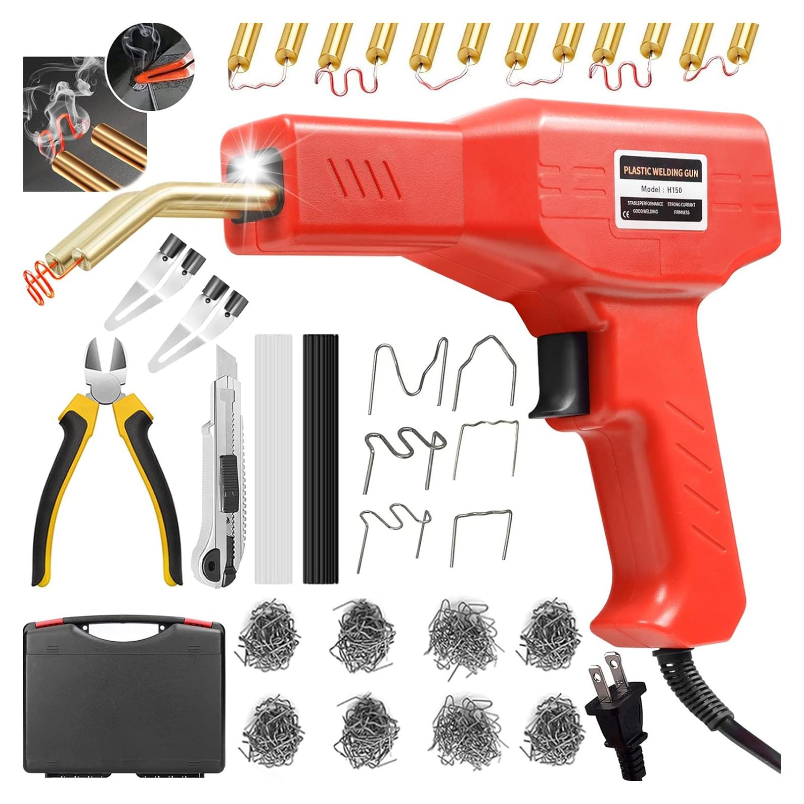Kit de Soldador de Plástico 150W Ghguole 2 en 1 con Grapas