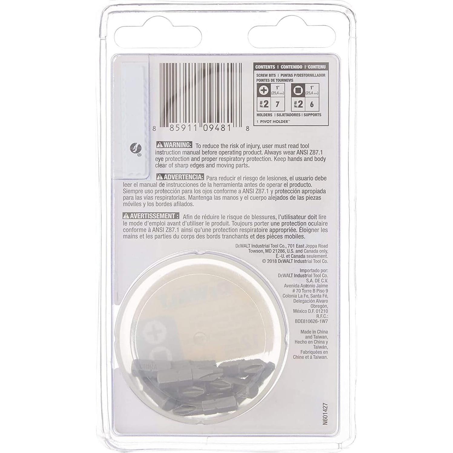 Juego de Portabits DEWALT DWPVTC14 con 14 Piezas