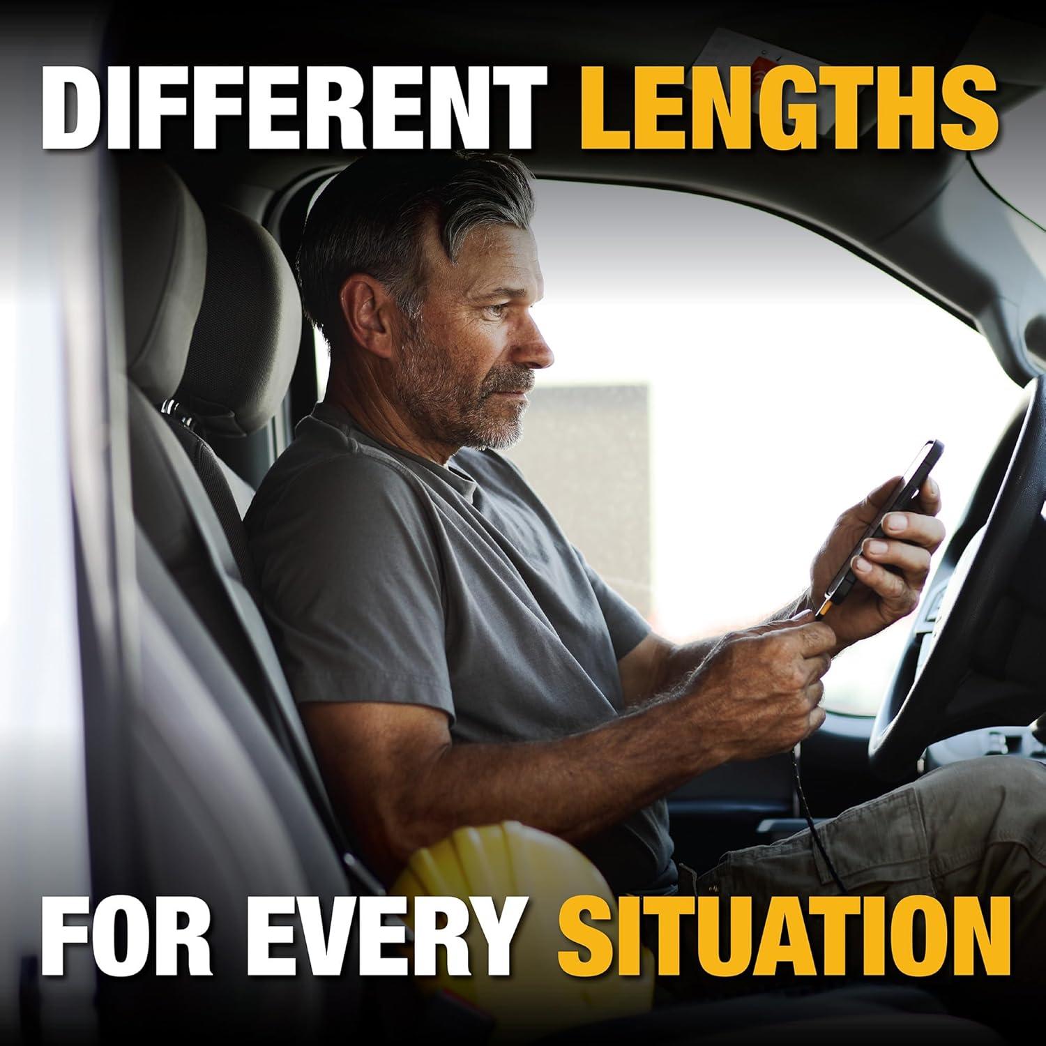 Cable USB C DEWALT 4 FT Carga Rápida Nylon Trenzado