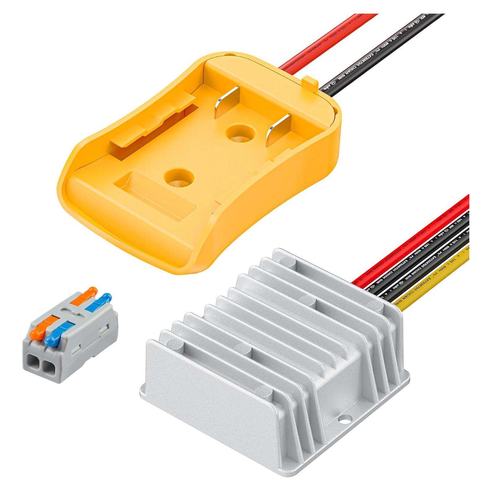 Convertidor de Voltaje 20V a 12V Vibit 180W para Batería Dewalt