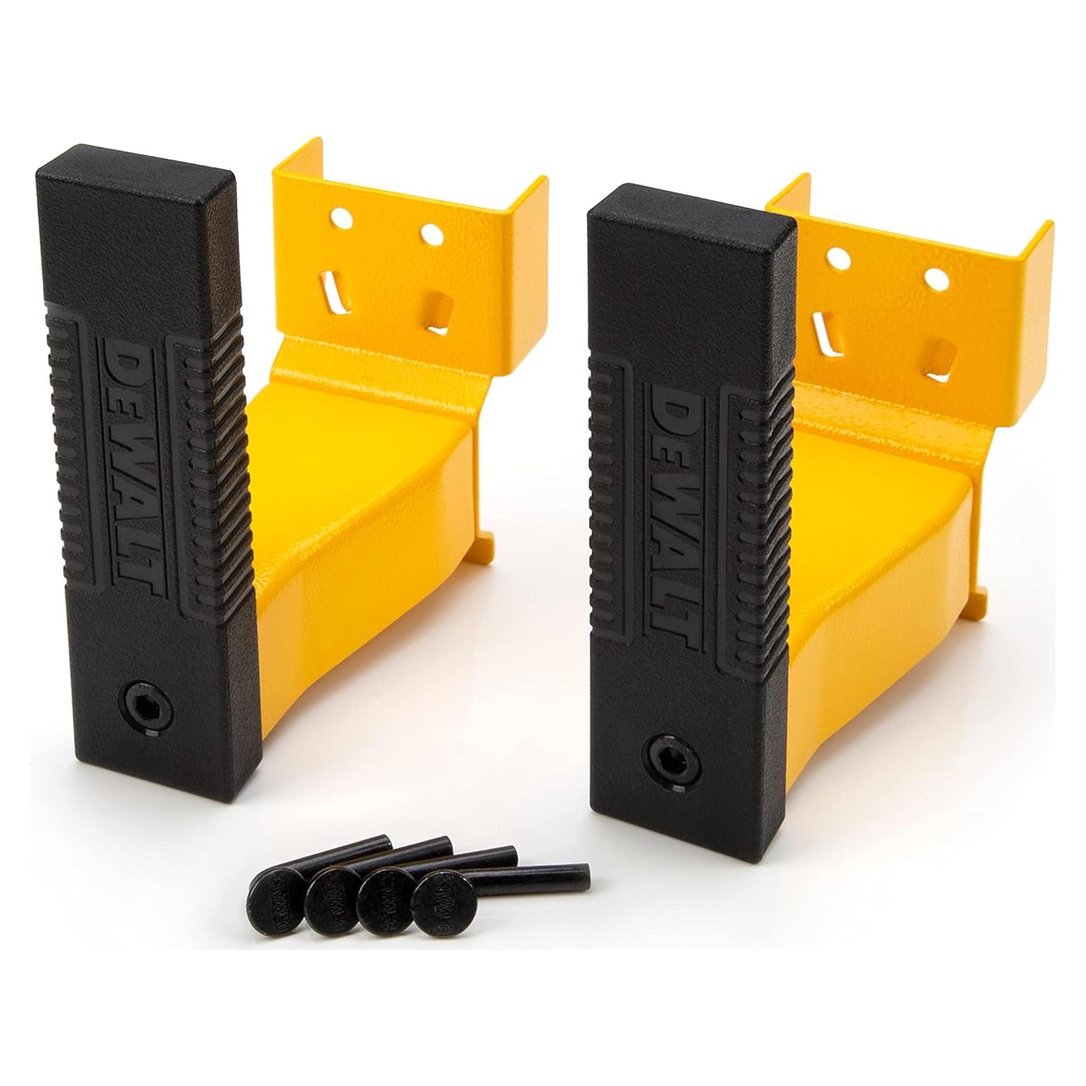 Cord Minder Bracket 2-Piece Storage Rack Accessory Set, Compatible with 4 and 6-foot Storage Racks, 50-lb Load Capacity for Set, Spring-Loaded, Locking Pins Included, Powder-Coated