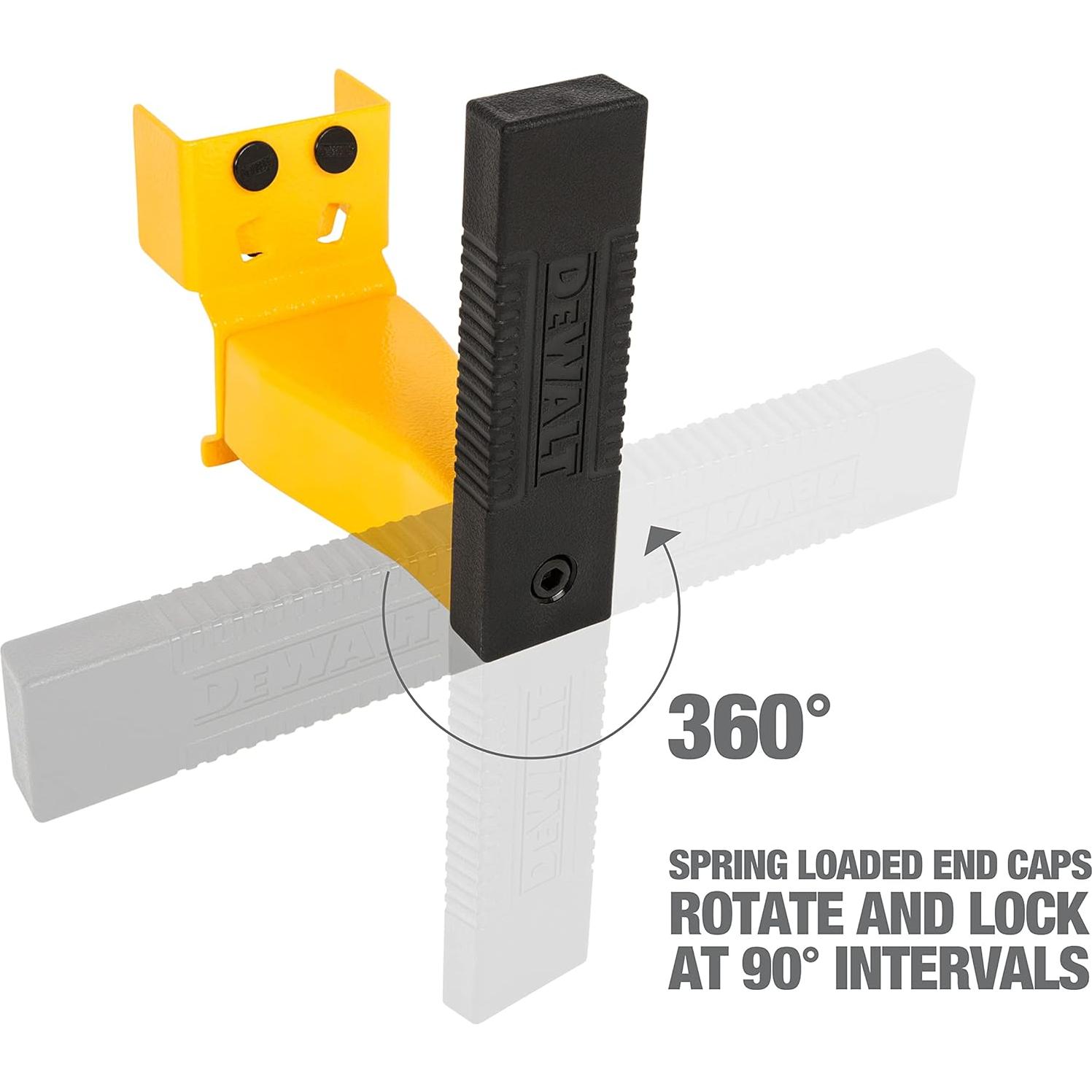 Cord Minder Bracket 2-Piece Storage Rack Accessory Set, Compatible with 4 and 6-foot Storage Racks, 50-lb Load Capacity for Set, Spring-Loaded, Locking Pins Included, Powder-Coated