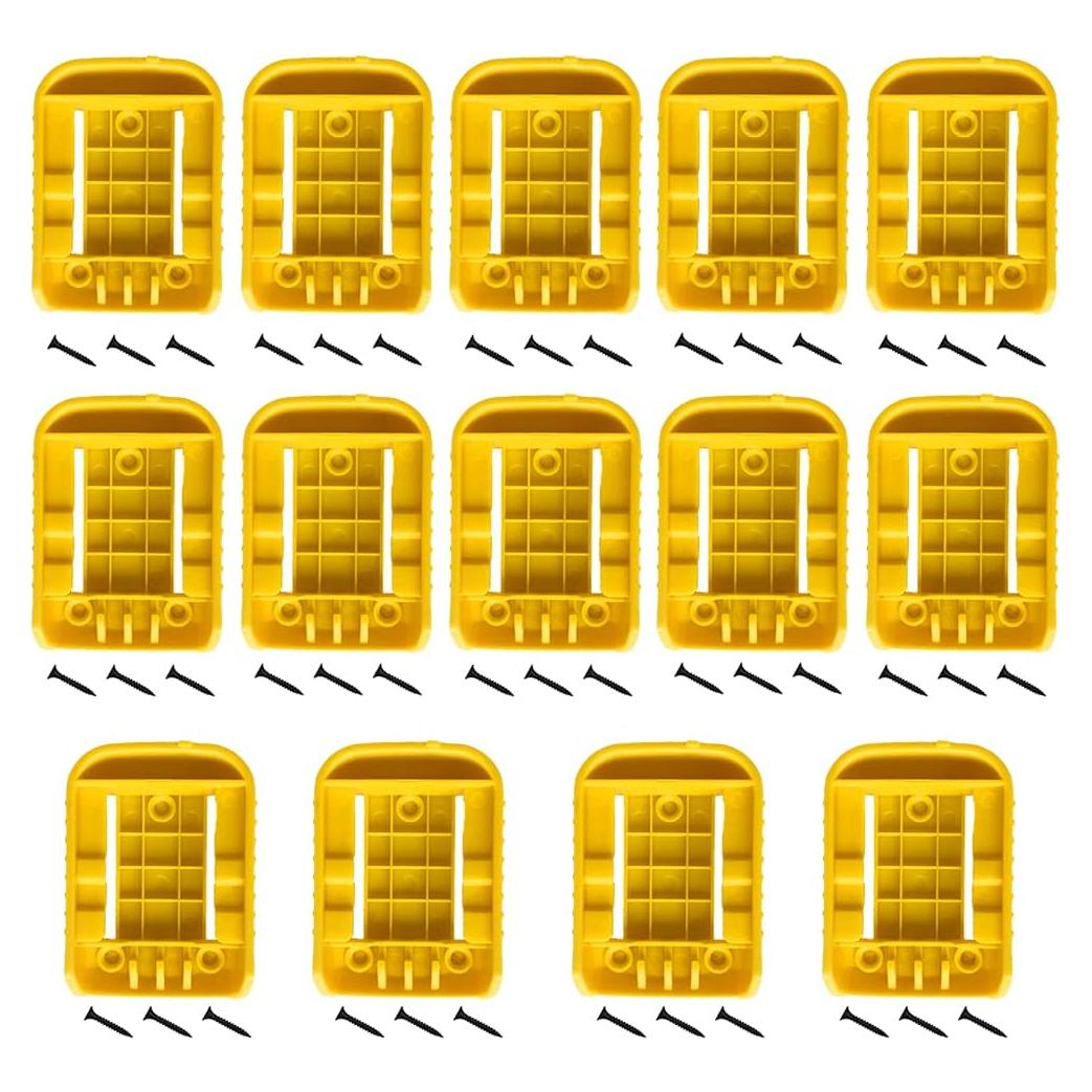 Soportes de Batería Dewalt 20V 60V Amarillo 14 Paquetes