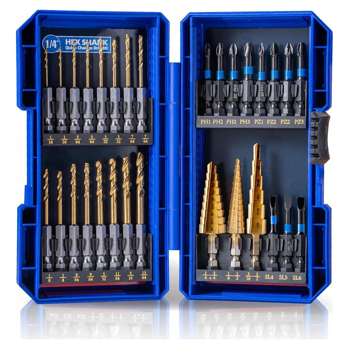 Juego de 30 Piezas de Puntas para Destornillador Highfire