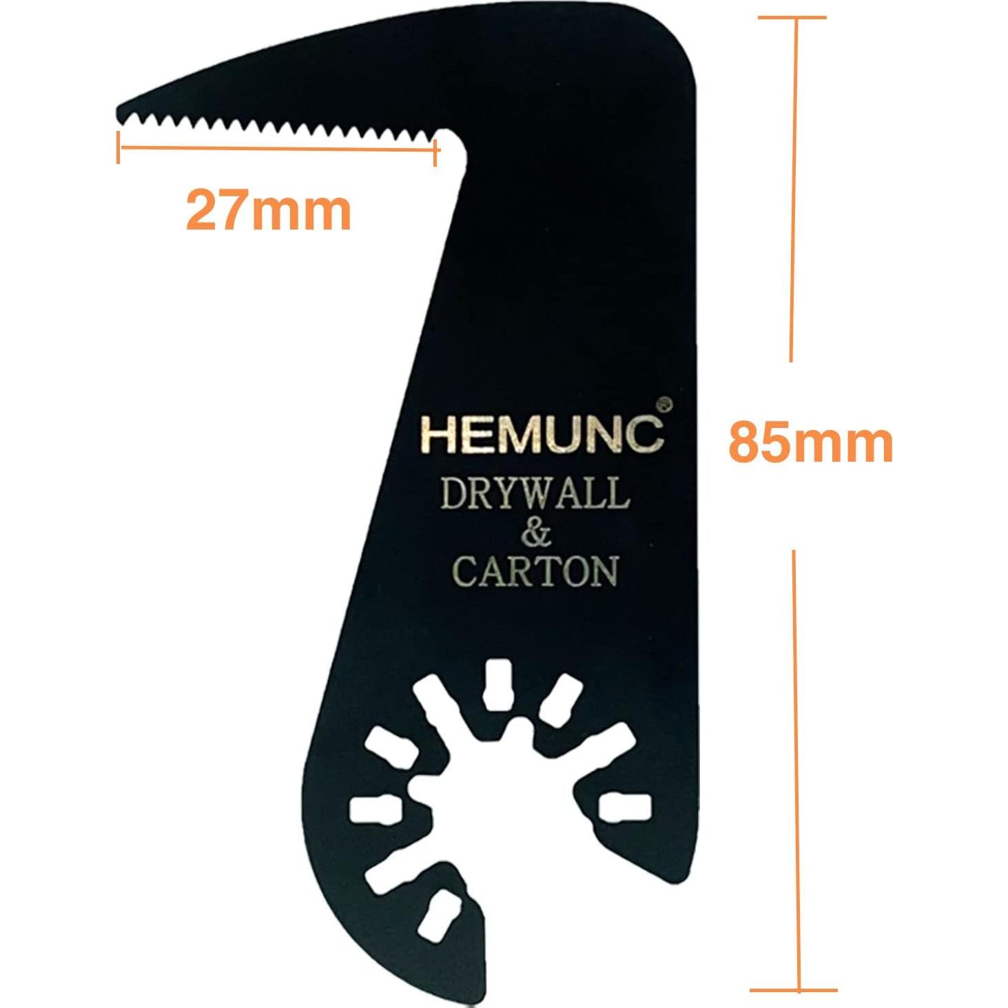 Cuchillas de Drywall HEMUNC 6 Piezas Acero al Carbono