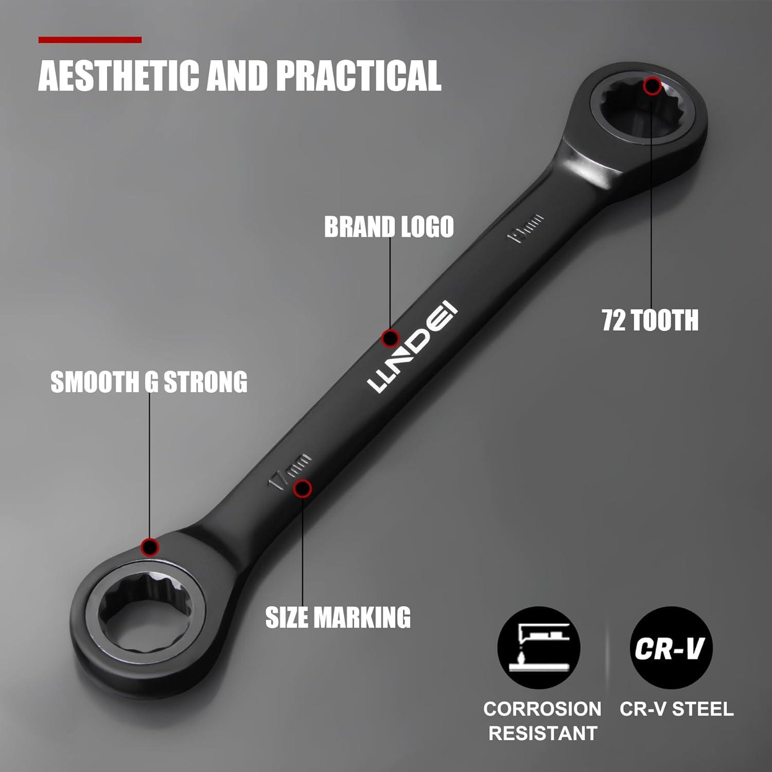 Juego de Herramientas Mecánicas LLNDEI 160 Piezas CR-V