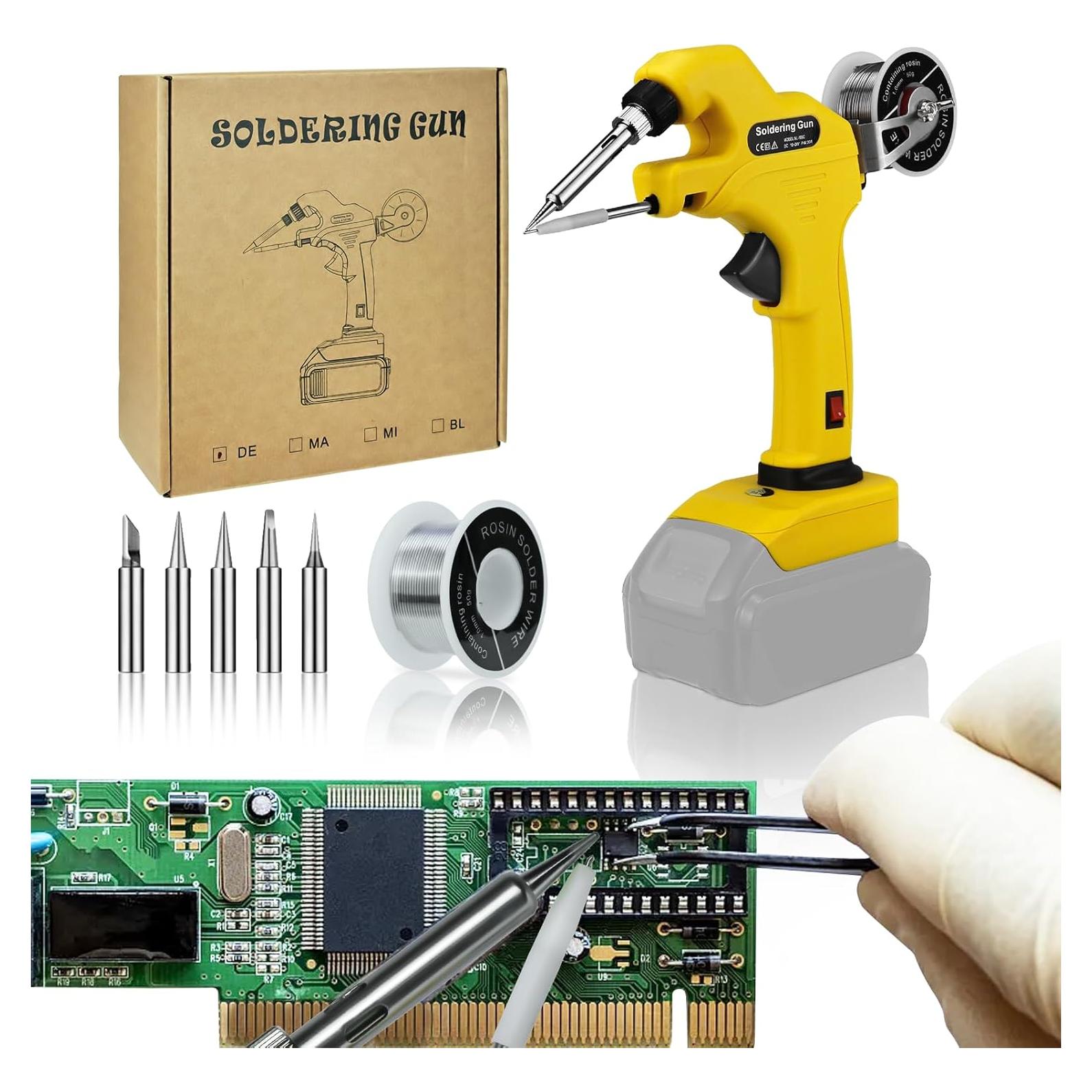 Kit Soldador Inalámbrico RexLeLXB 30W para Dewalt 20V