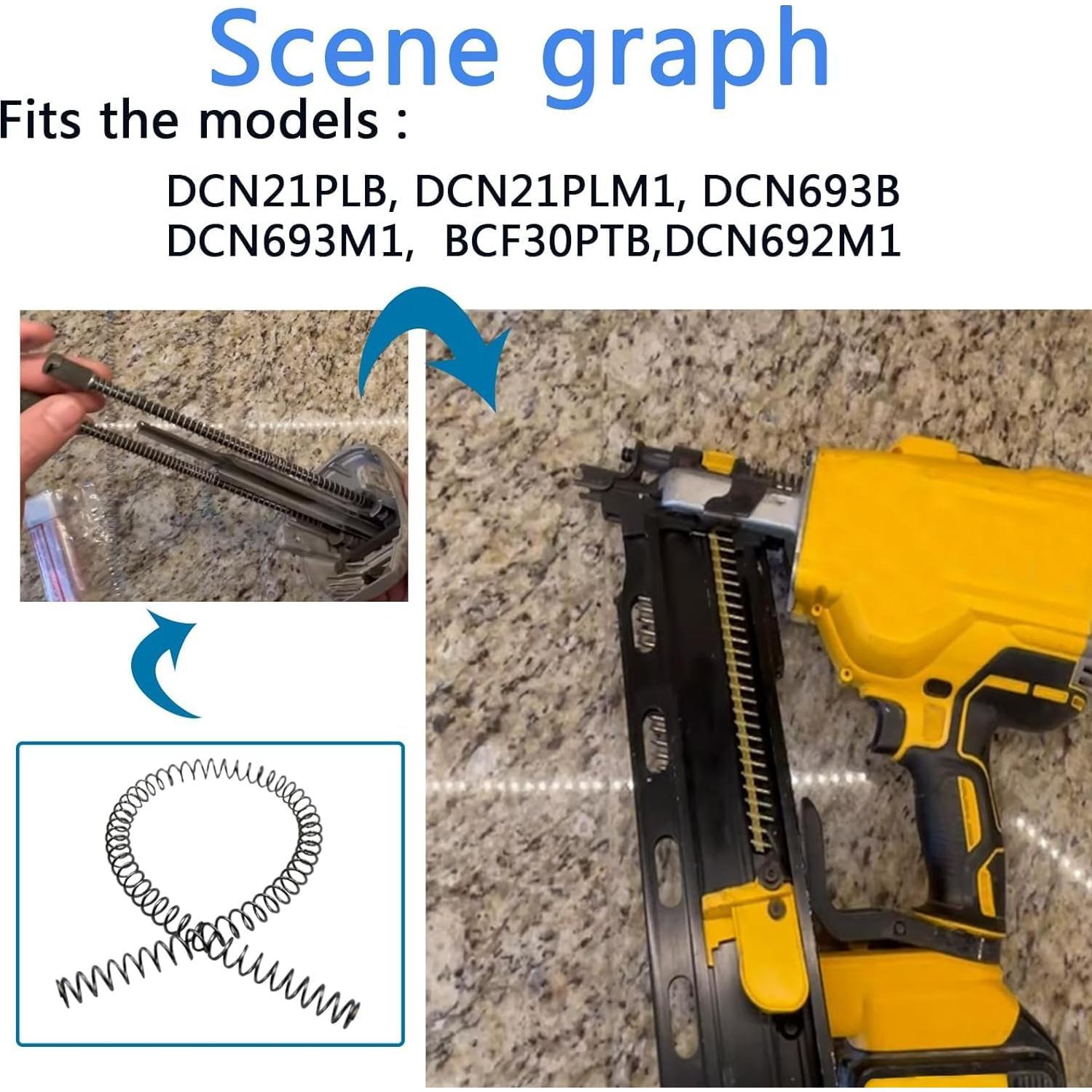 Kit de 12 Resortes de Retorno DeWalt N233943 DCN6901