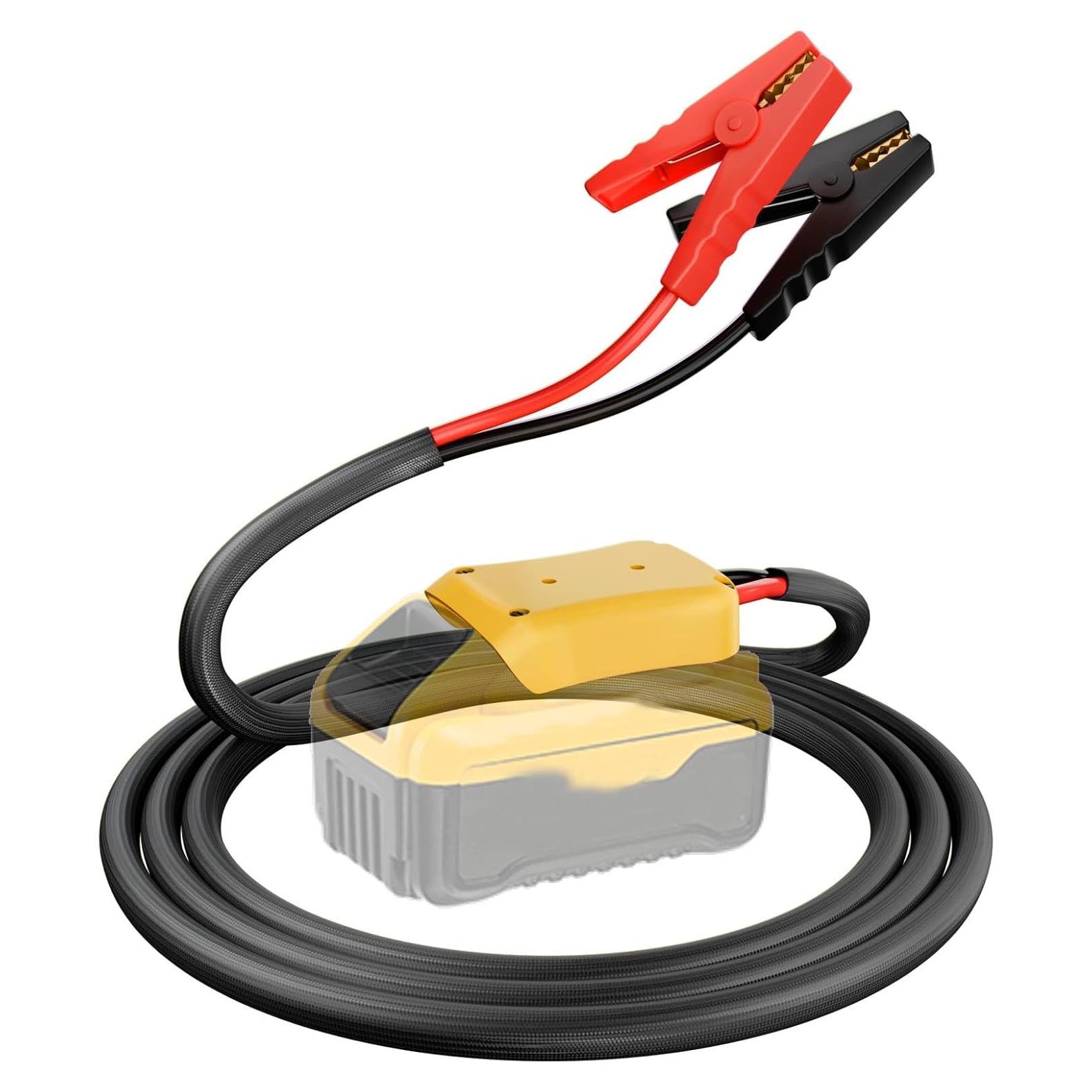 Cables de arranque IIXWUQ 8AWG para baterías Dewalt 20V